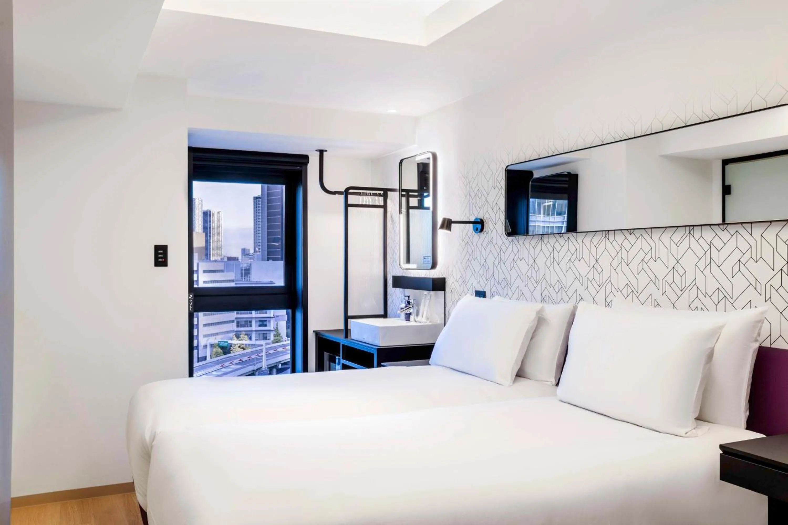 Bedroom, Bed in YOTEL Tokyo Ginza