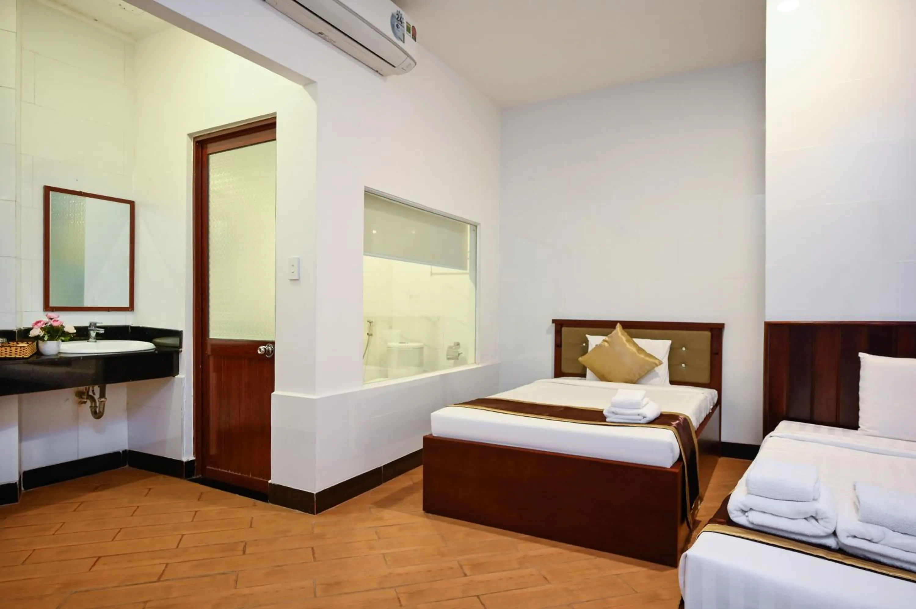 Bed in Ha Tien Xua Hotel & Resort