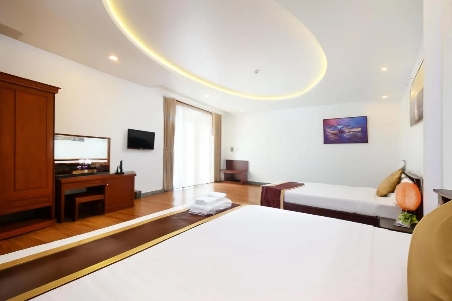 Bed in Ha Tien Xua Hotel & Resort