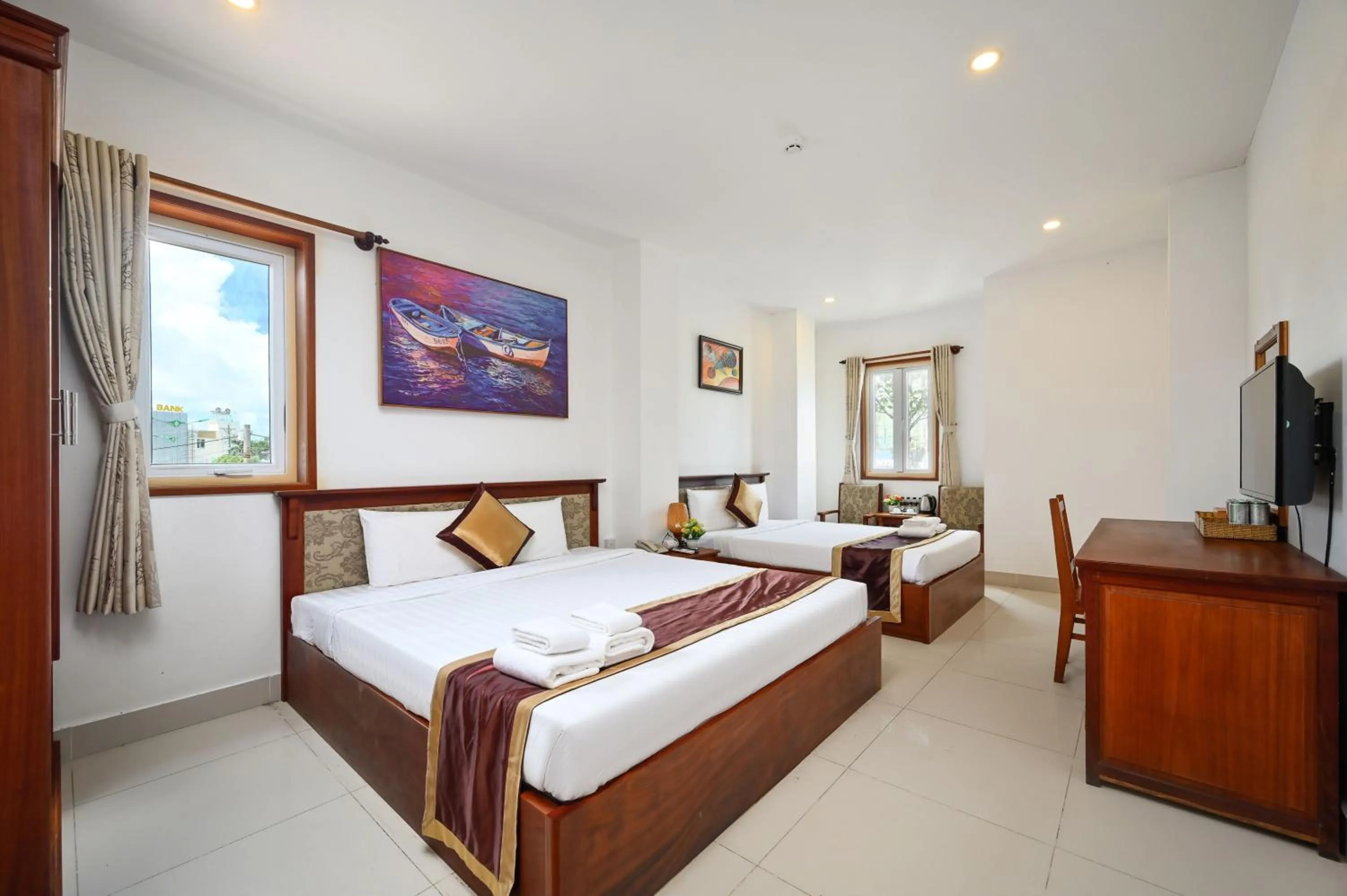 Bed in Ha Tien Xua Hotel & Resort