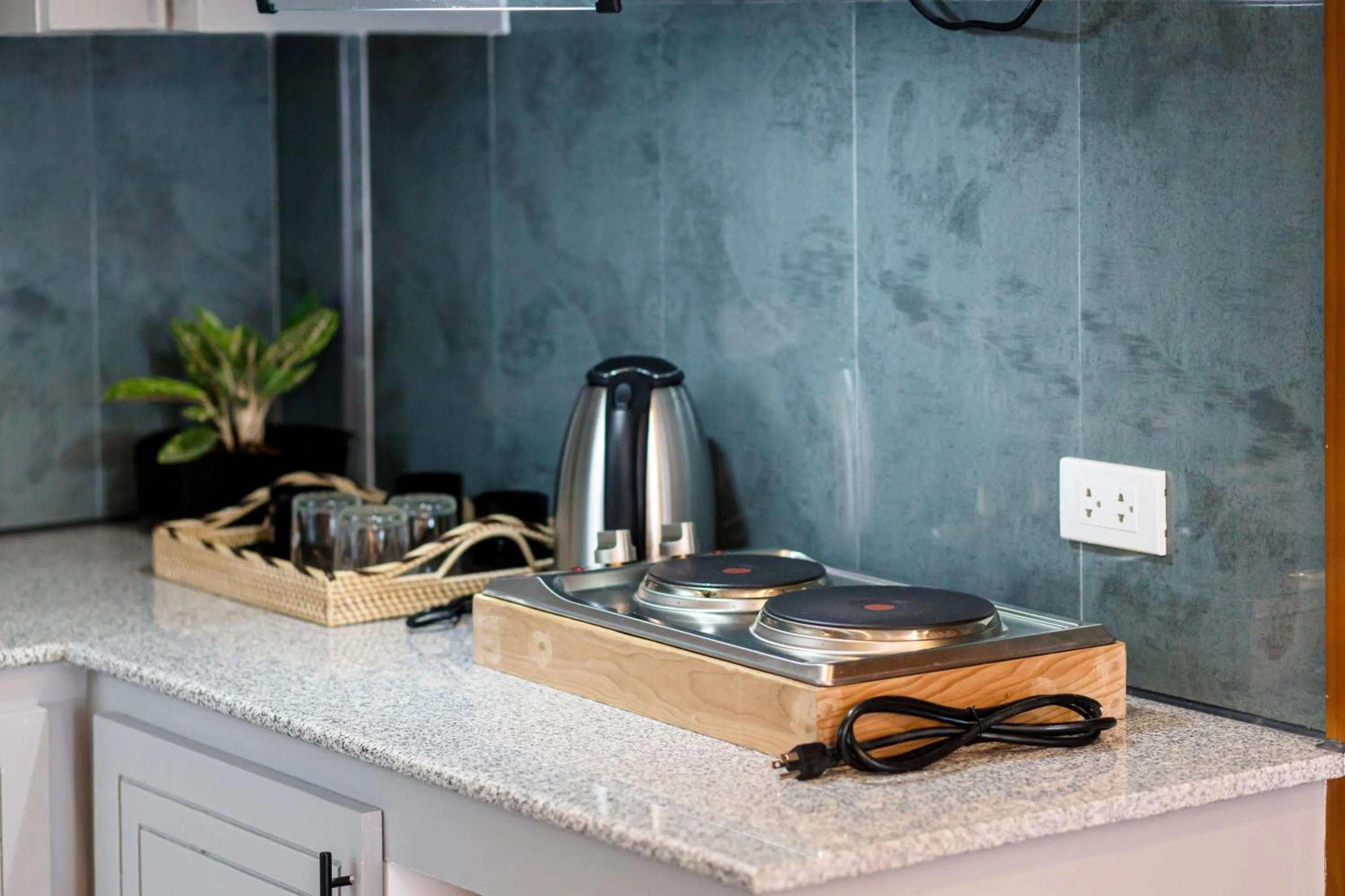 Kitchen or kitchenette in E L Westensee Resort