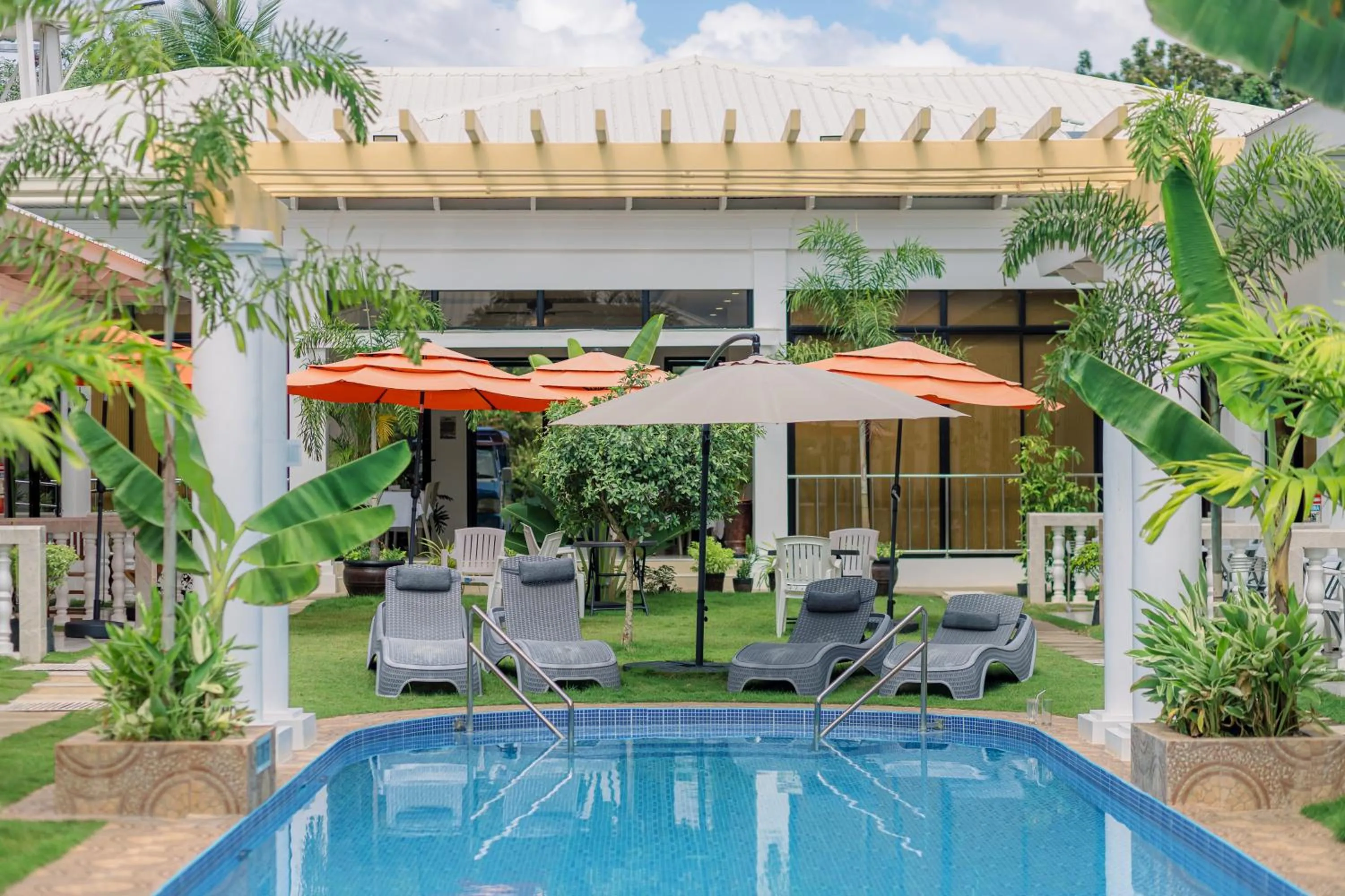 Pool view in E L Westensee Resort