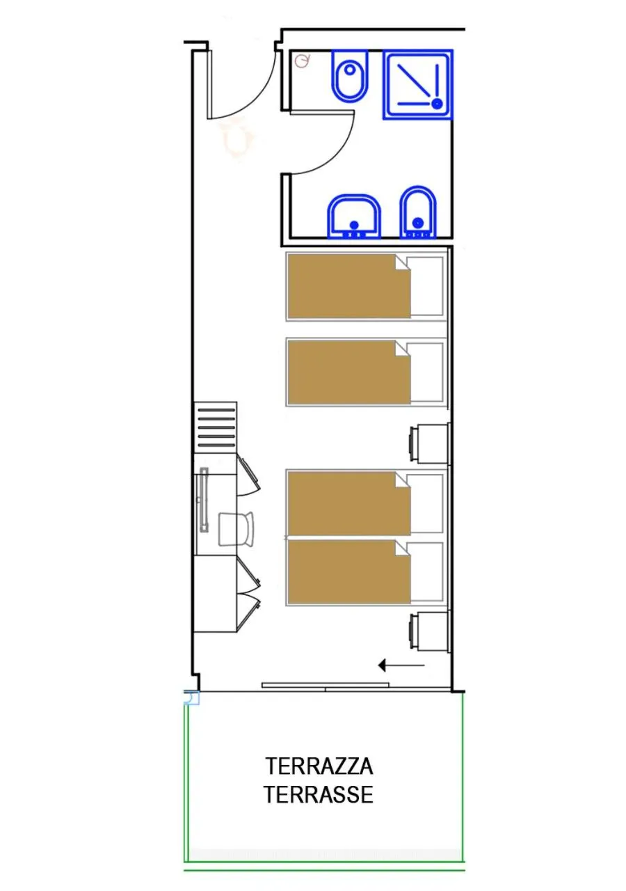 Bedroom in Hotel Montreal