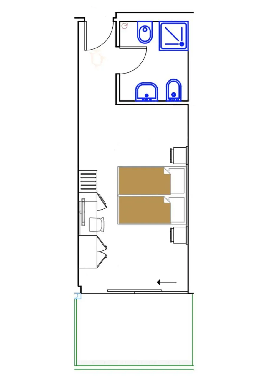 Bedroom in Hotel Montreal