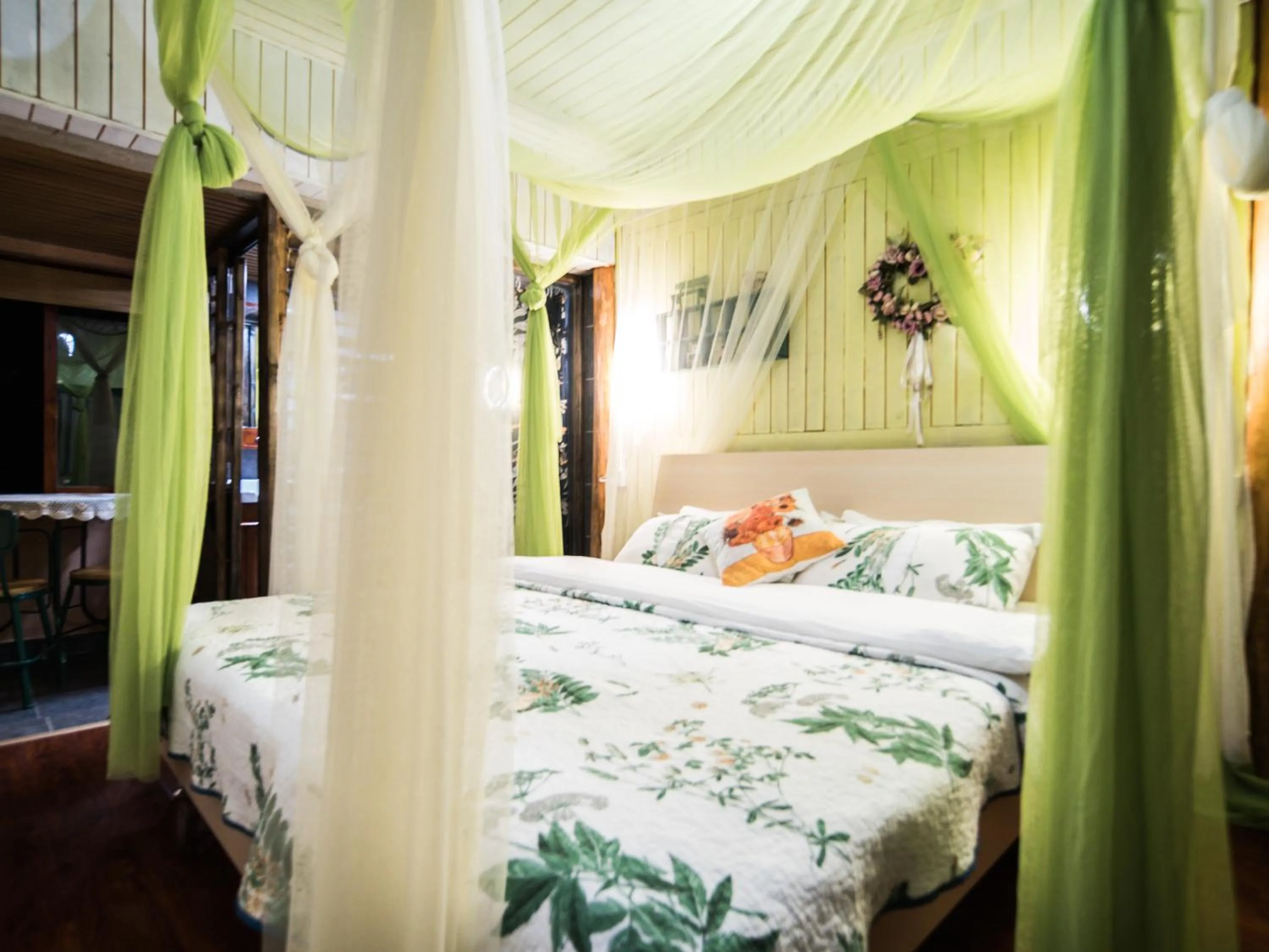 Bed in Tuo Tuo Guest House