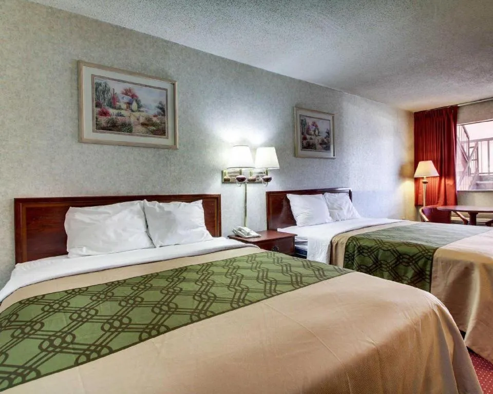 Bed in Econo Lodge Inn & Suites Forest