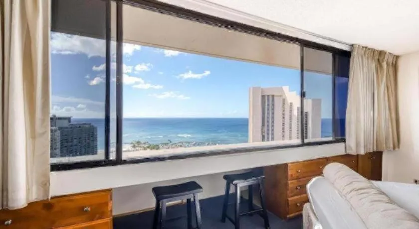 Bed in Marina Tower Waikiki