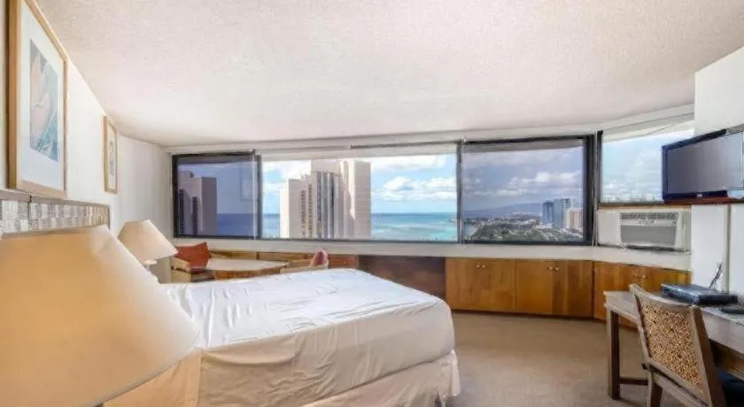Bed in Marina Tower Waikiki