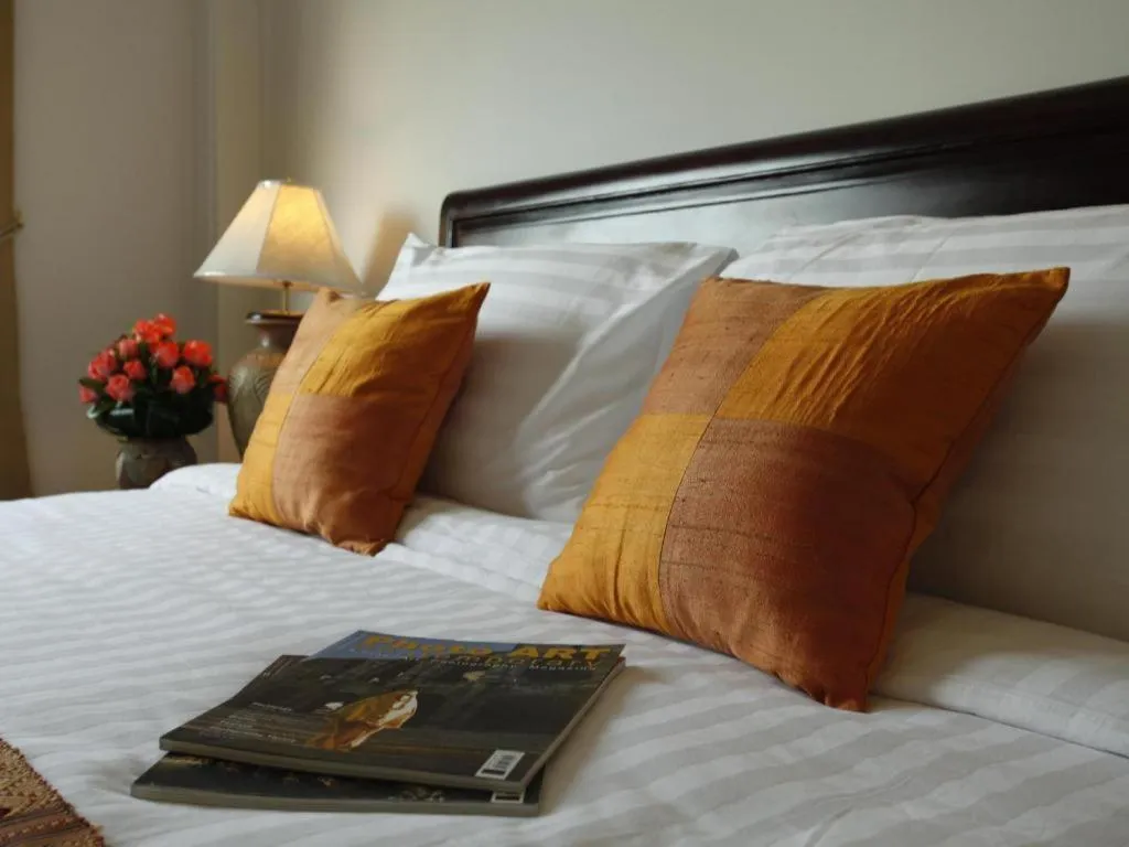 Bed in Lao Golden Hotel