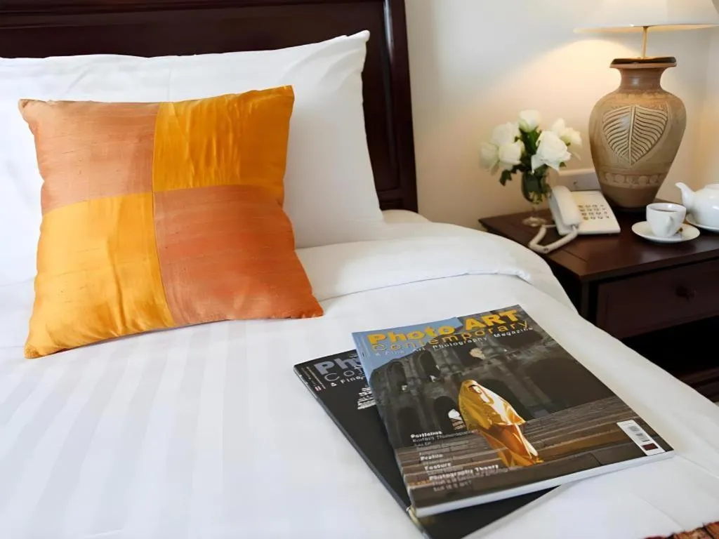 Bed in Lao Golden Hotel