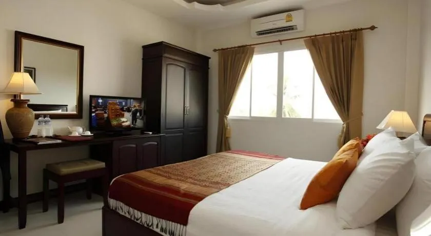 Bed in Lao Golden Hotel