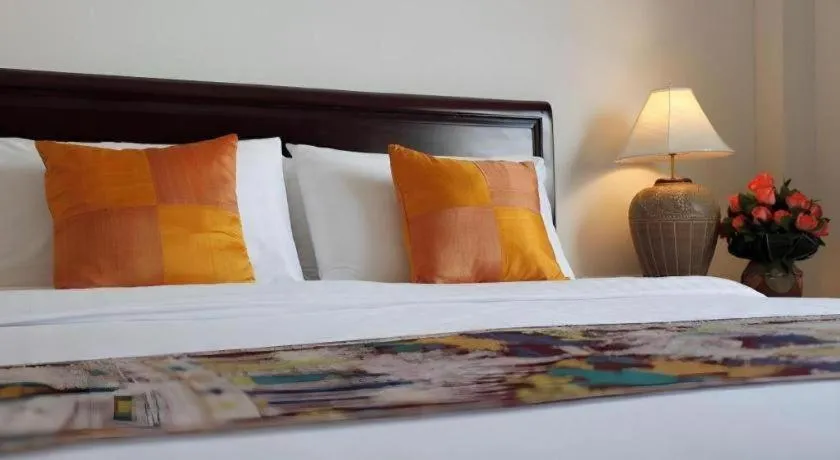 Bed in Lao Golden Hotel