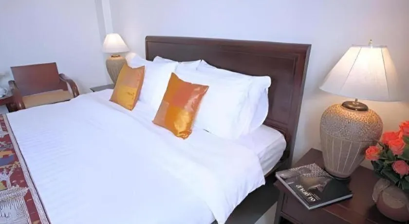 Bed in Lao Golden Hotel