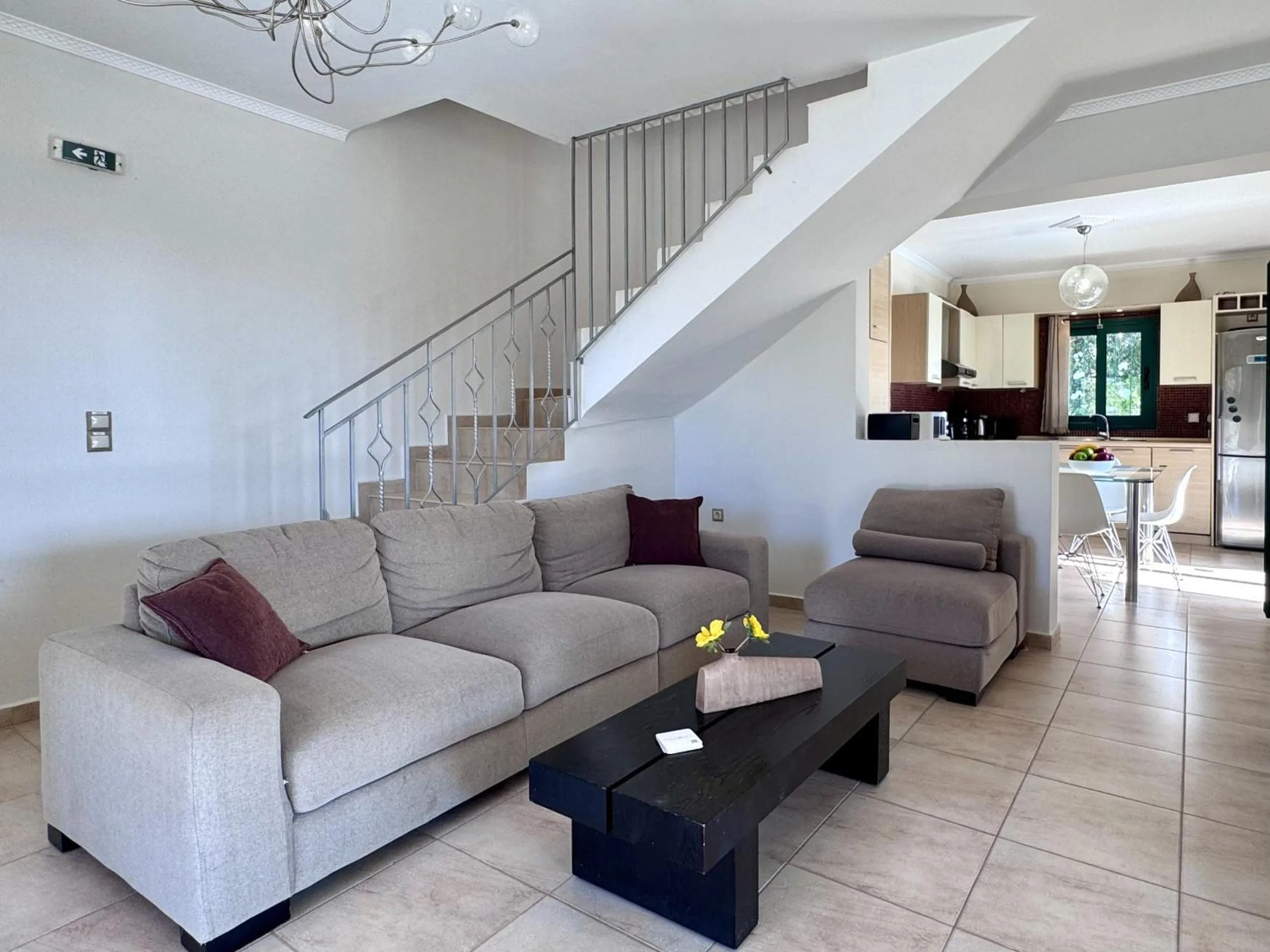 Communal lounge/ TV room in Villa Yianna