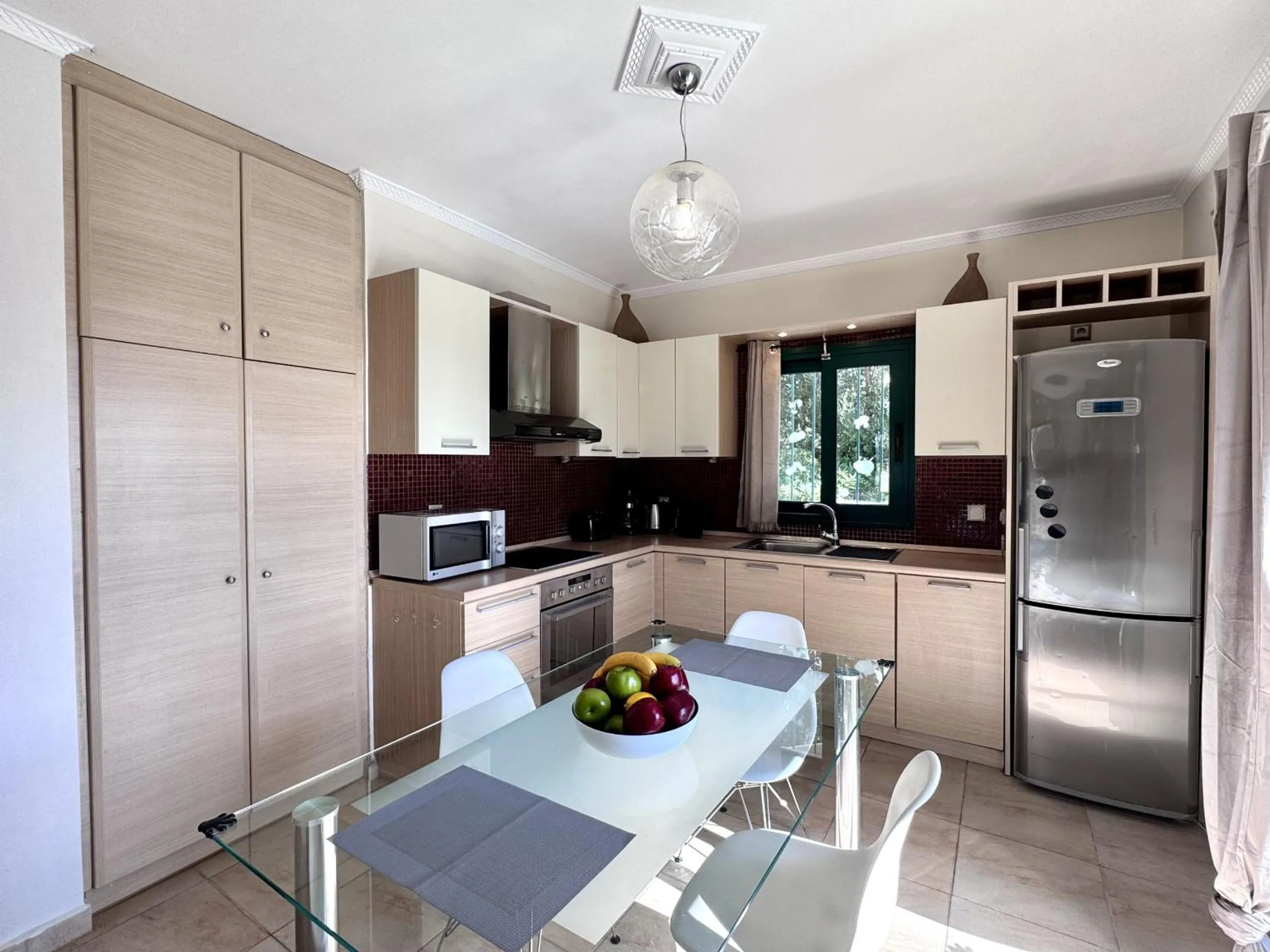 Kitchen or kitchenette in Villa Yianna