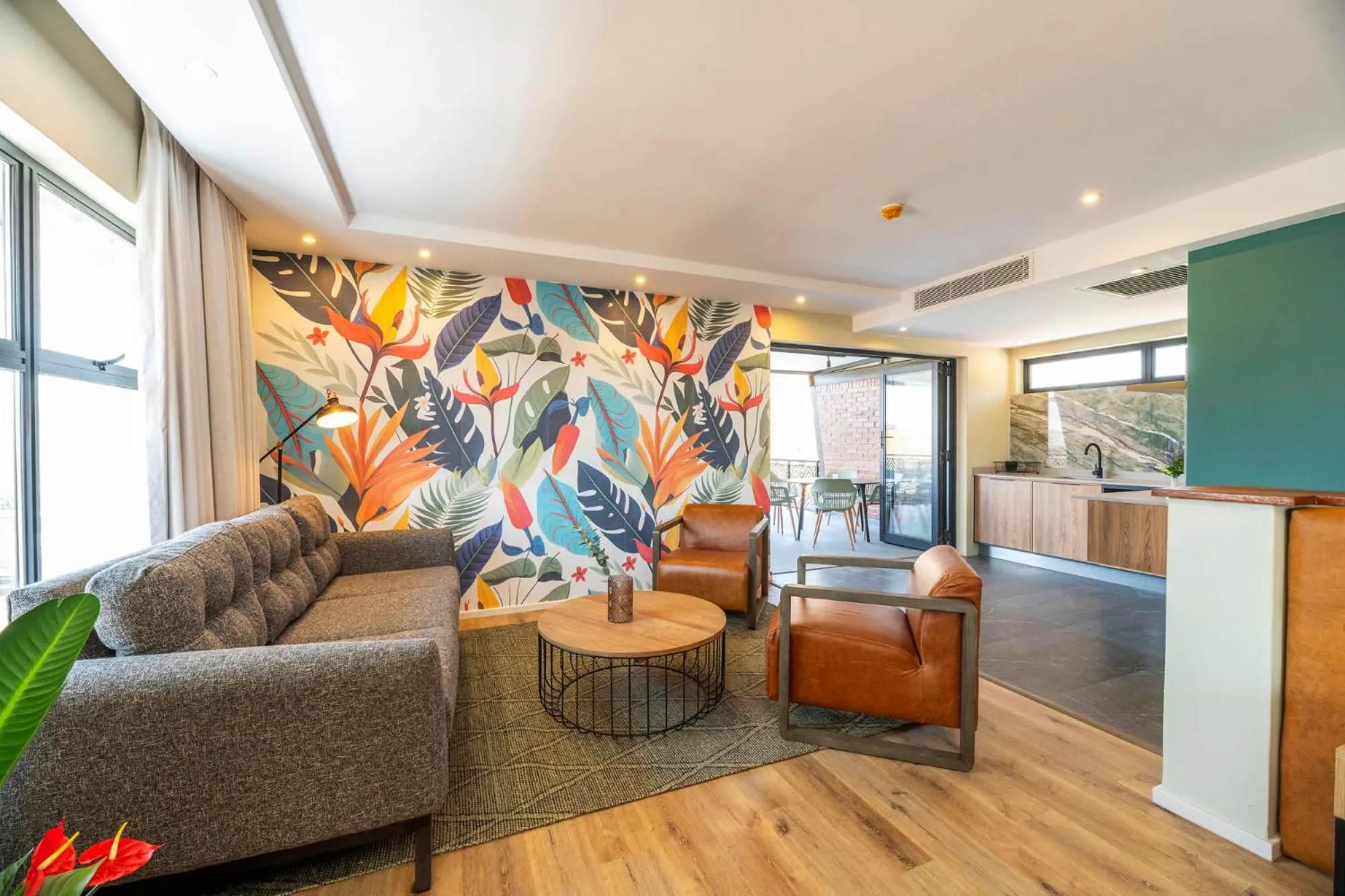 Seating area in 258 Hotel