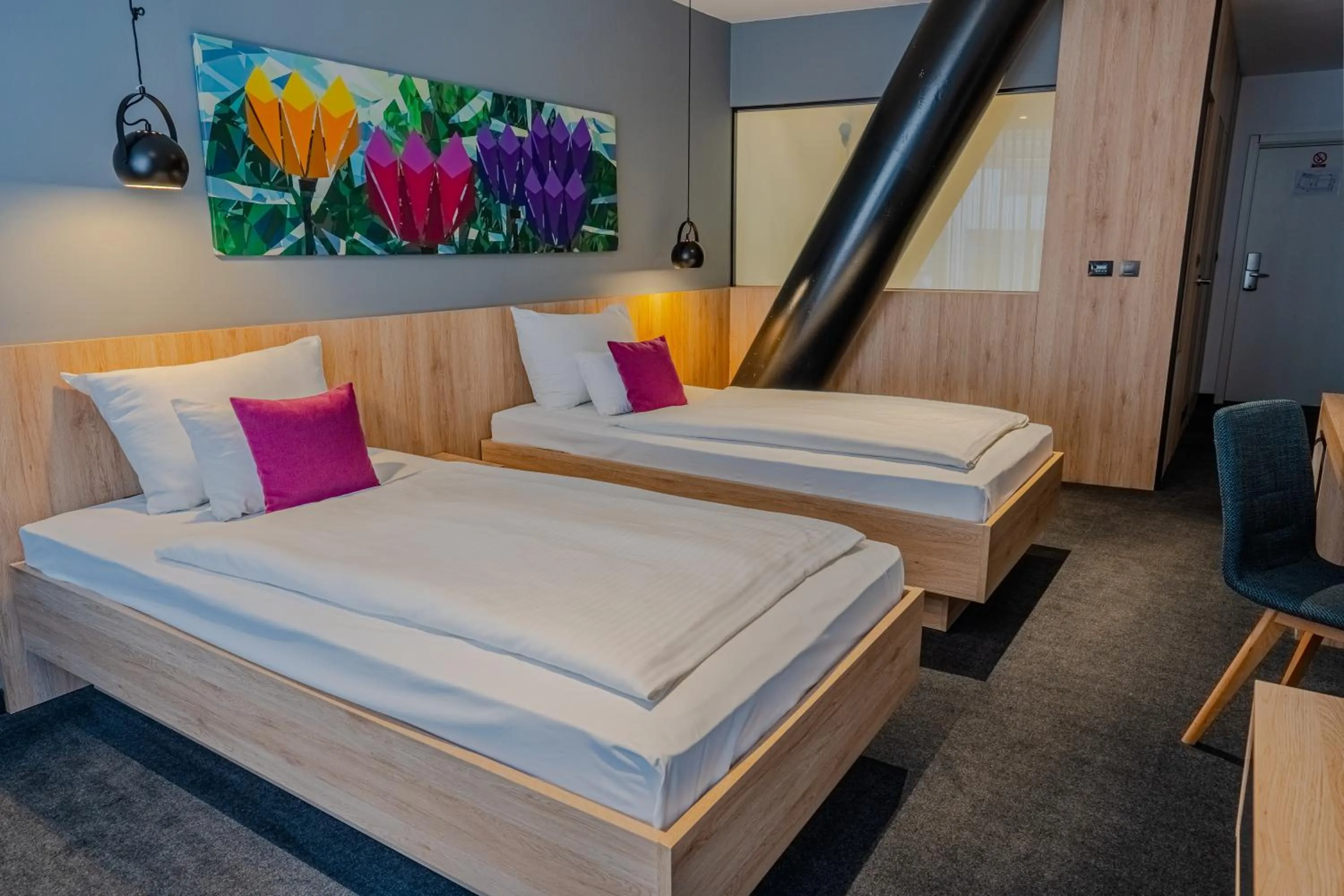 Bed in Hotel Academia