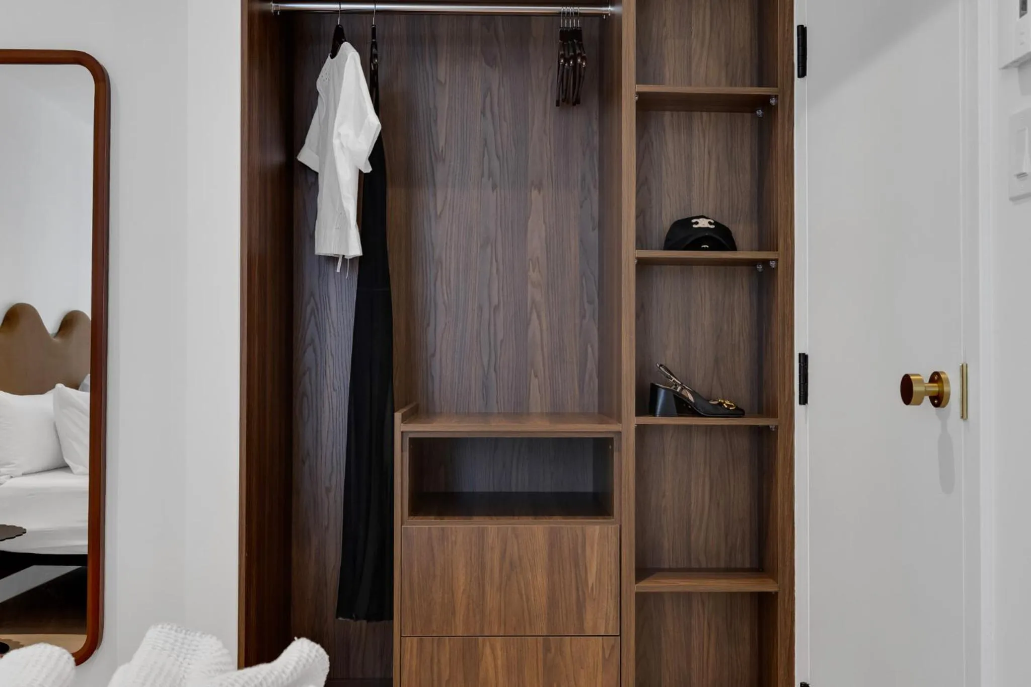 Bed in The Mercer Boutique Hotel