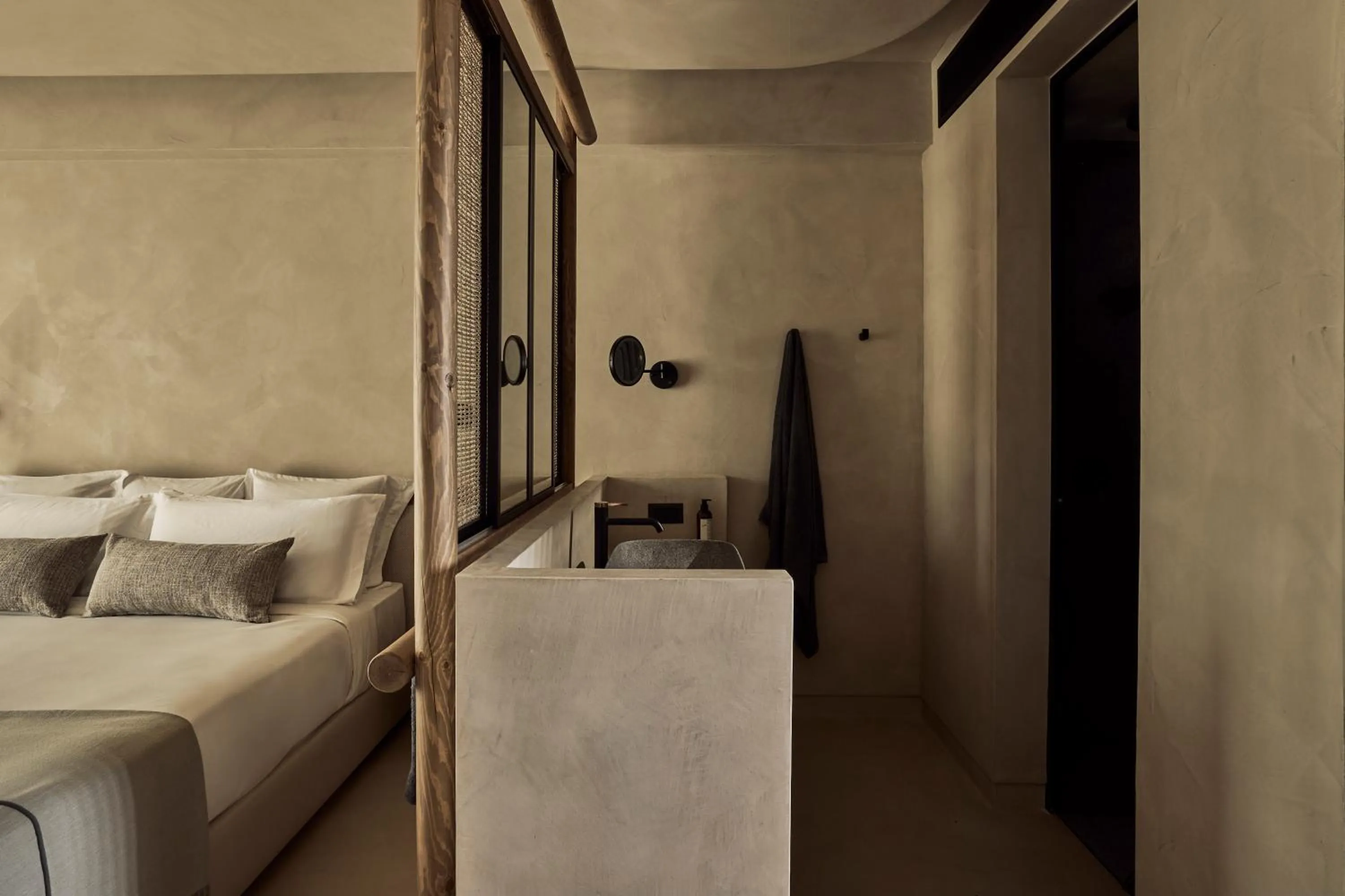 Bathroom, Bed in Zelia Halkidiki, part of Destination by Hyatt - Adults Only