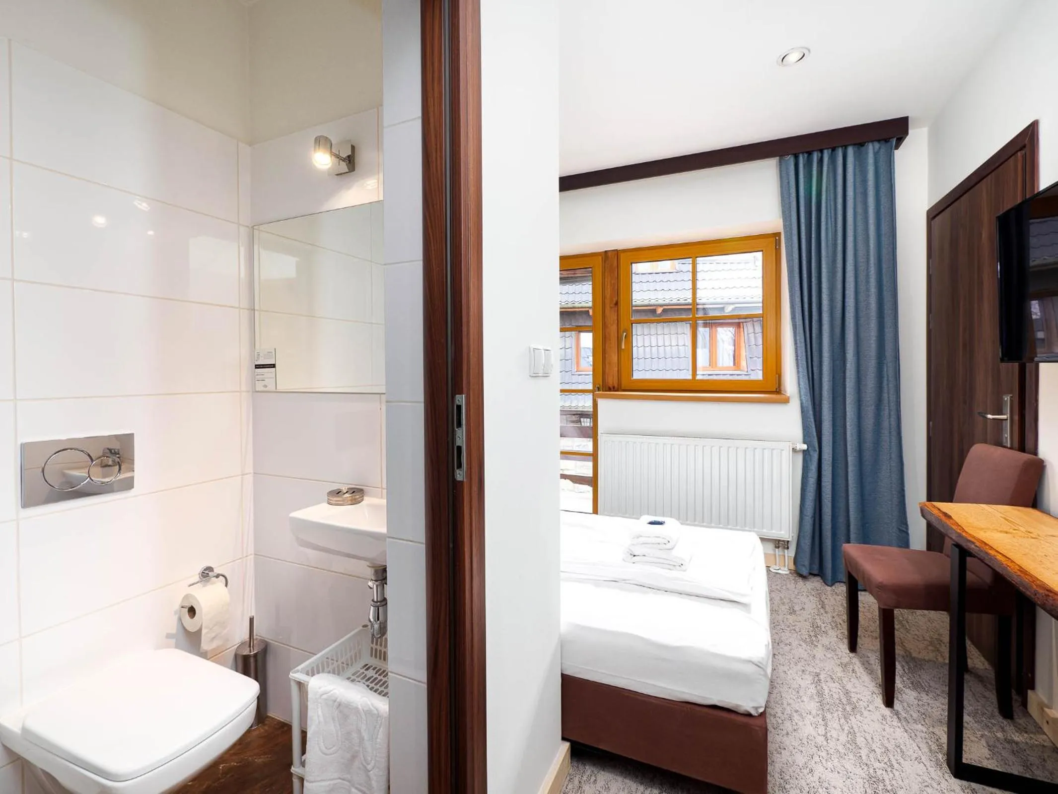 View (from property/room), Bed in Willa Sienkiewiczówka