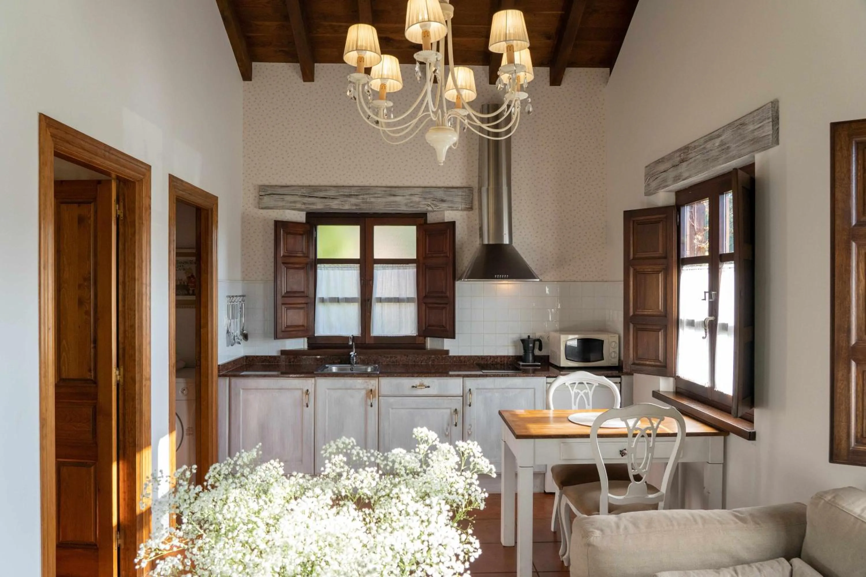 Kitchen or kitchenette in Apartamentos Arcadia