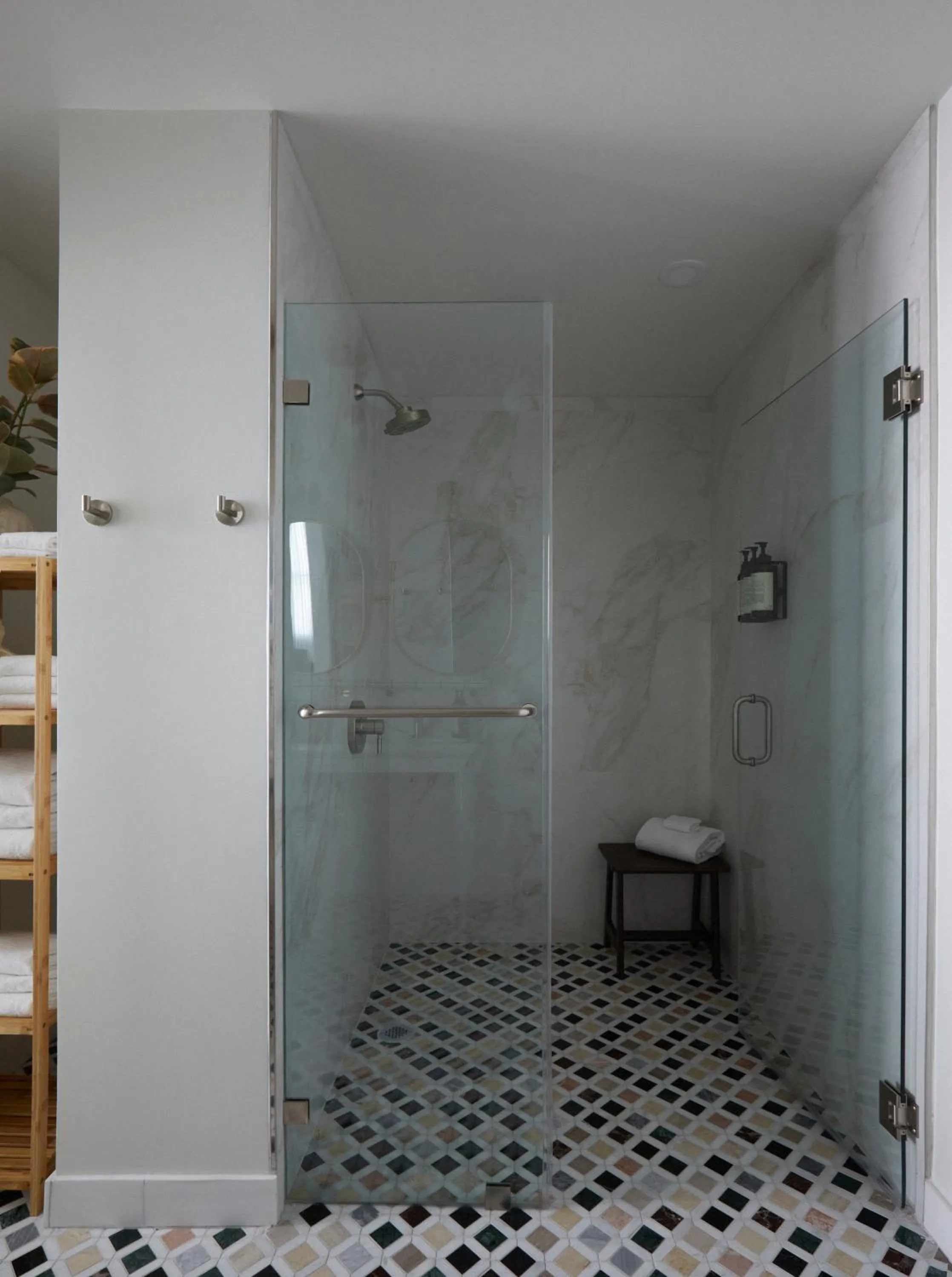 Shower in Granger Hotel San Diego, a Member of Design Hotels, part of Marriott Bonvoy