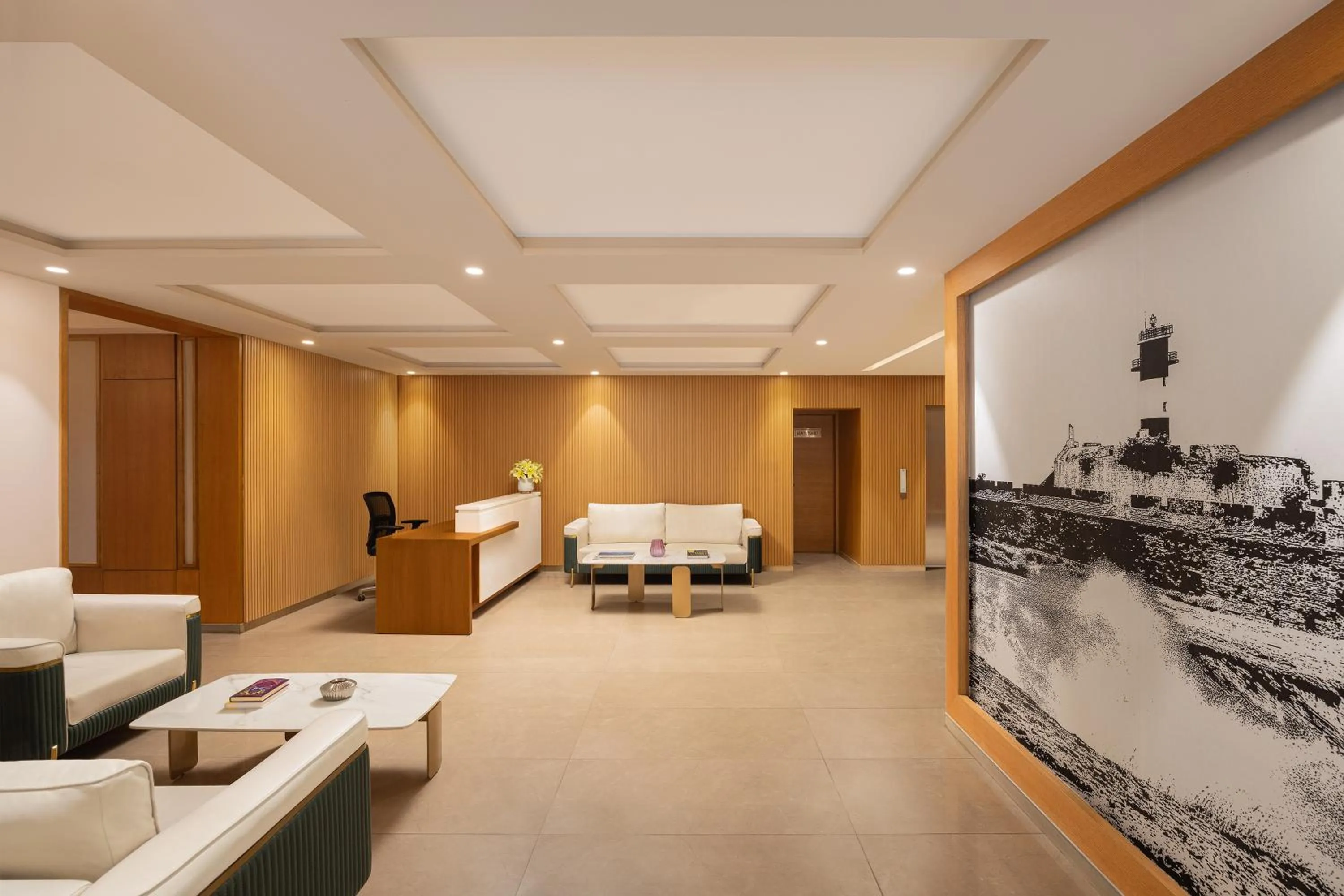 Lobby or reception in Ginger Delhi, Chanakyapuri