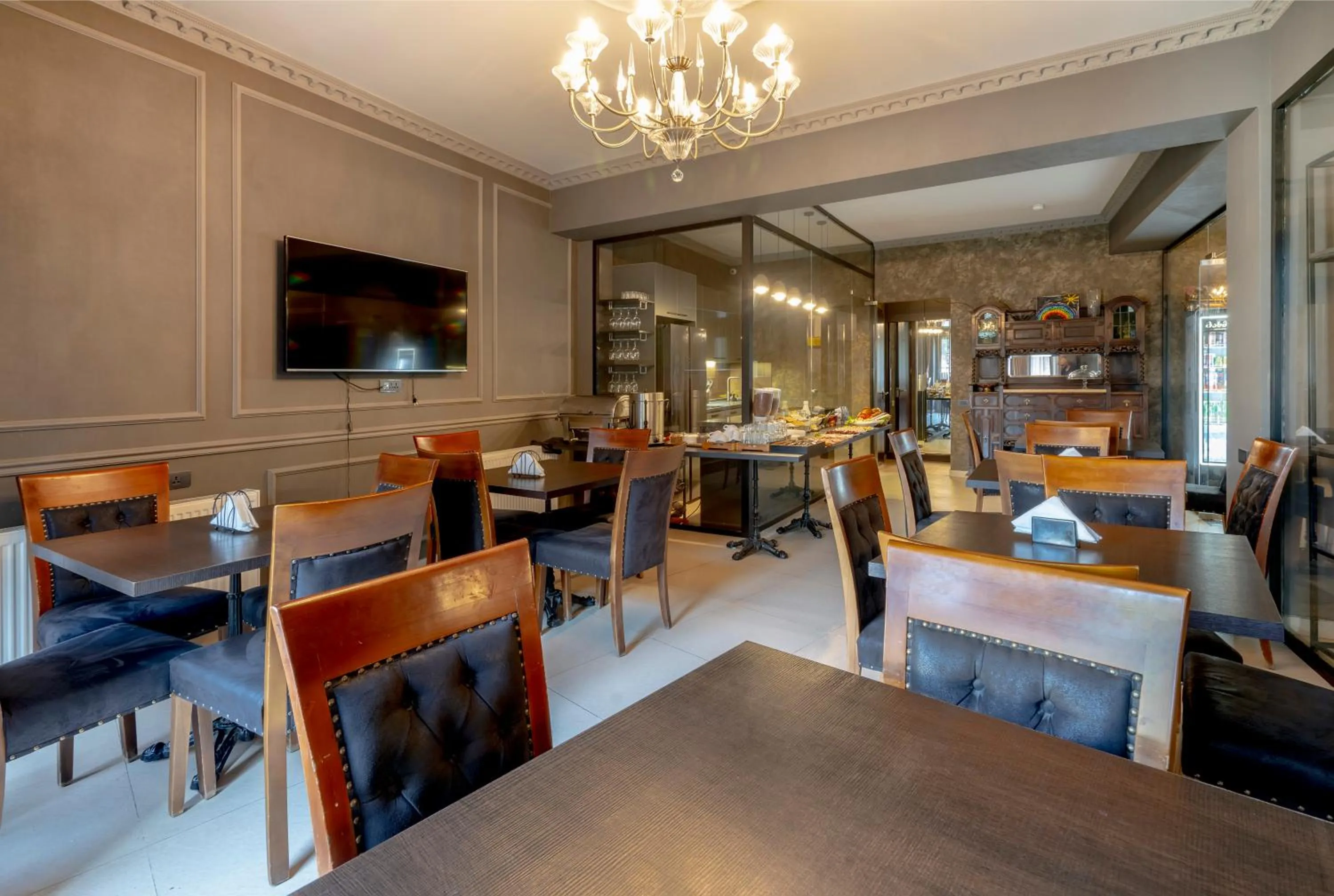 Buffet breakfast in Hotel Piazza Tbilisi