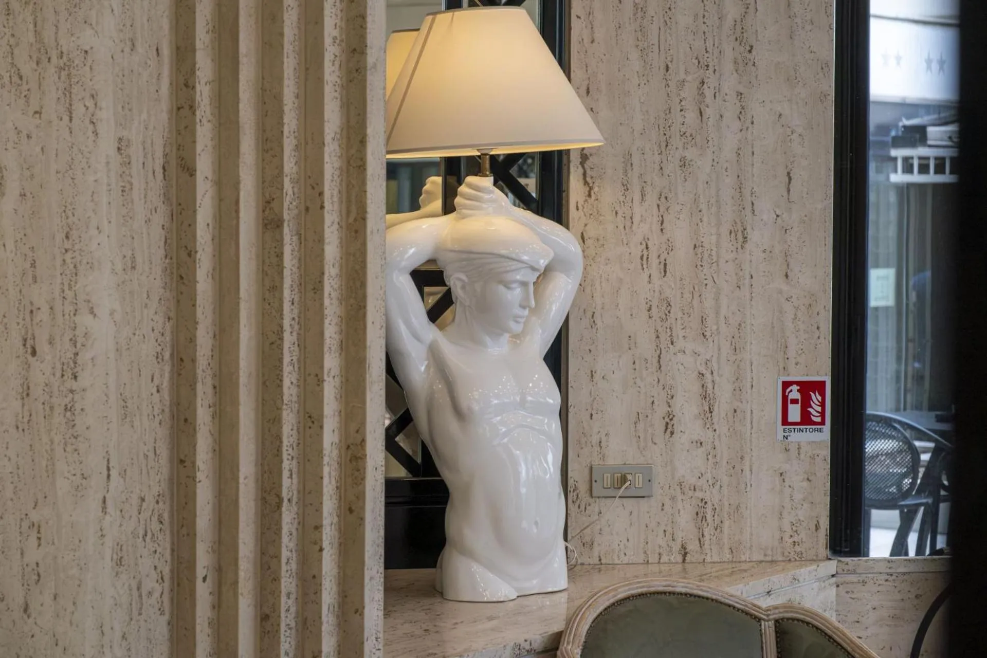 Decorative detail in Hotel President - Vintage Hotel in centro