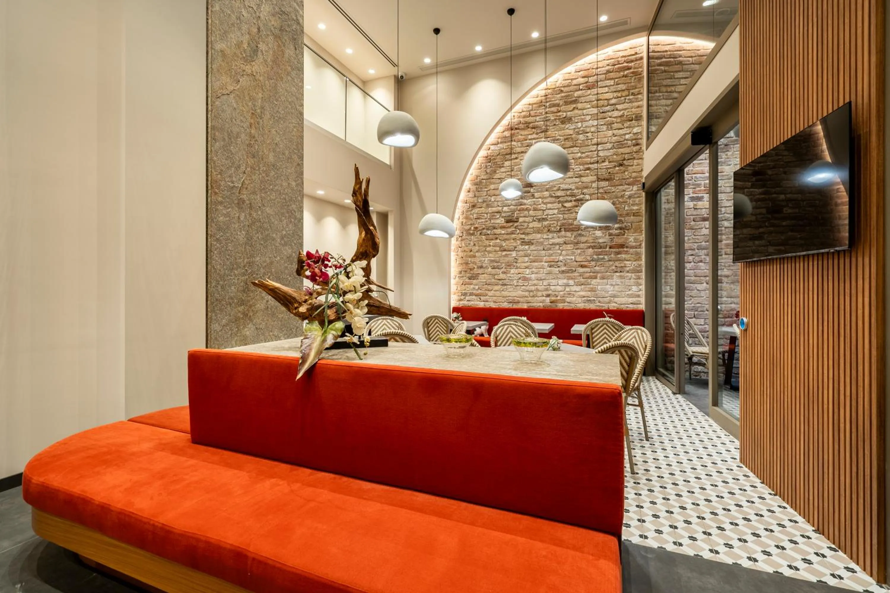 Seating area in ERK Hotel