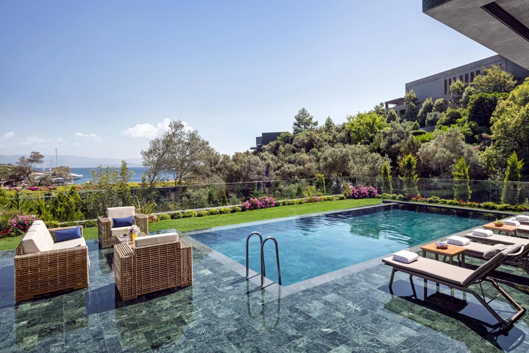 Swimming pool in Mandarin Oriental, Bodrum