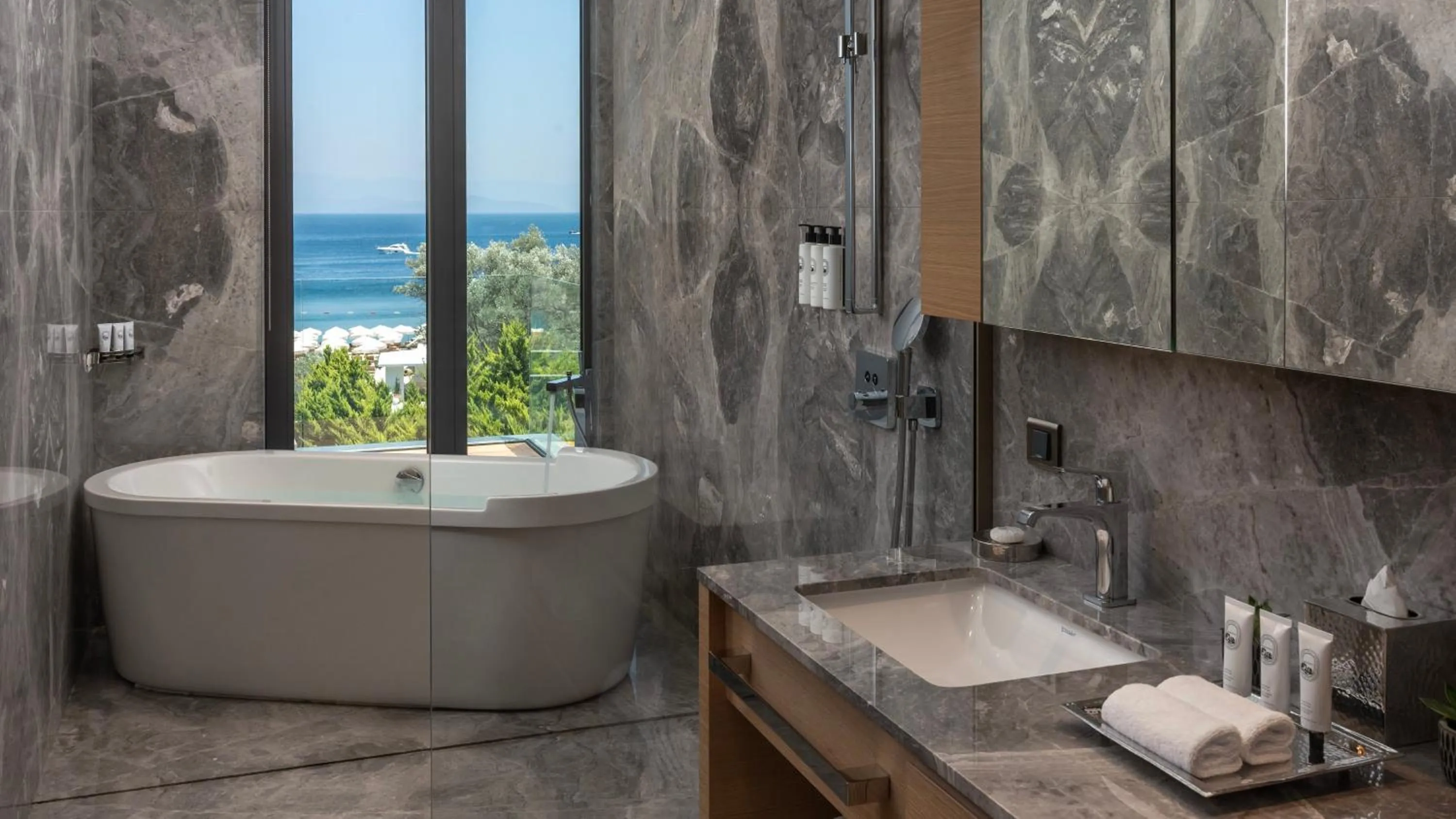 Bathroom in Mandarin Oriental, Bodrum