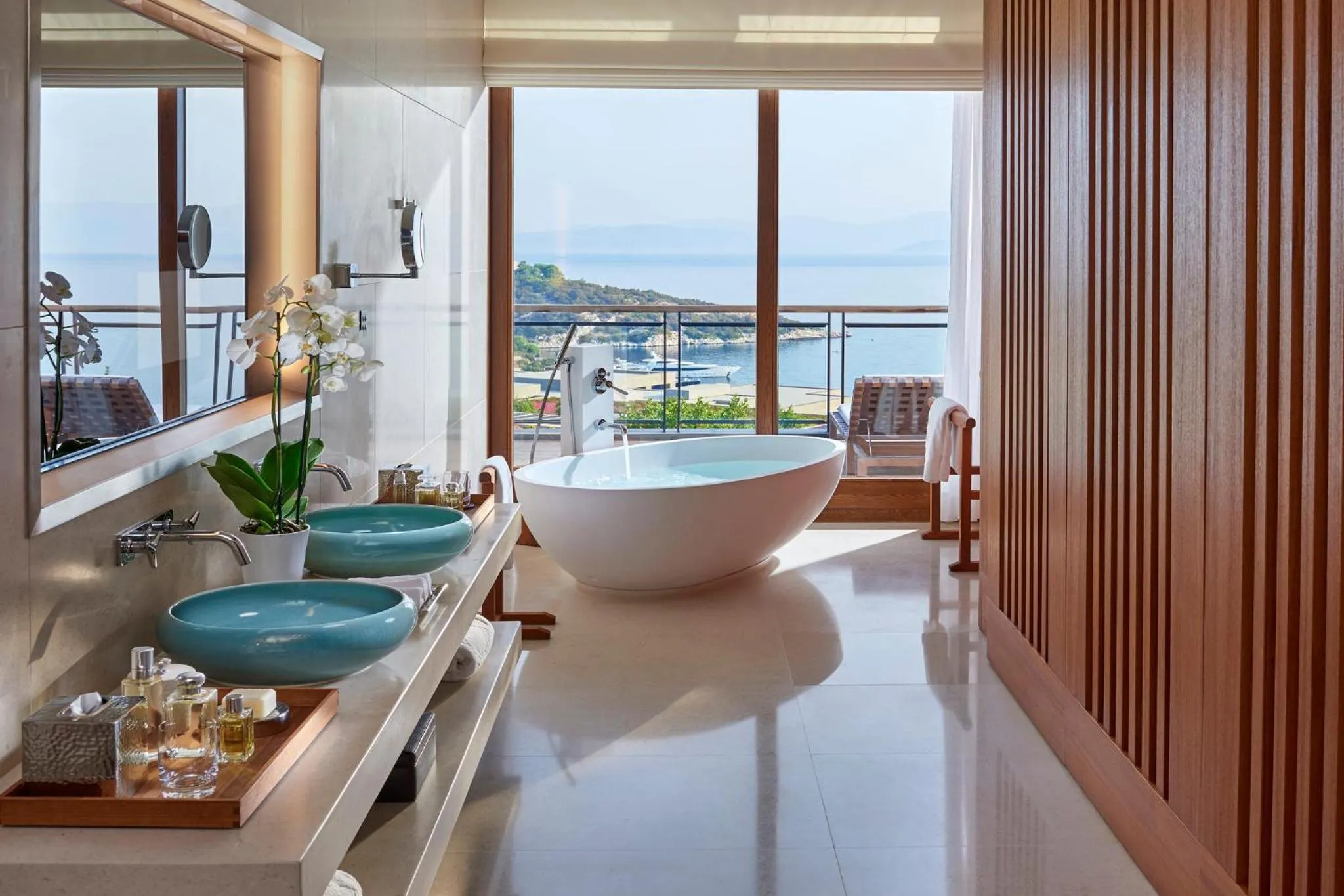 Bathroom in Mandarin Oriental, Bodrum