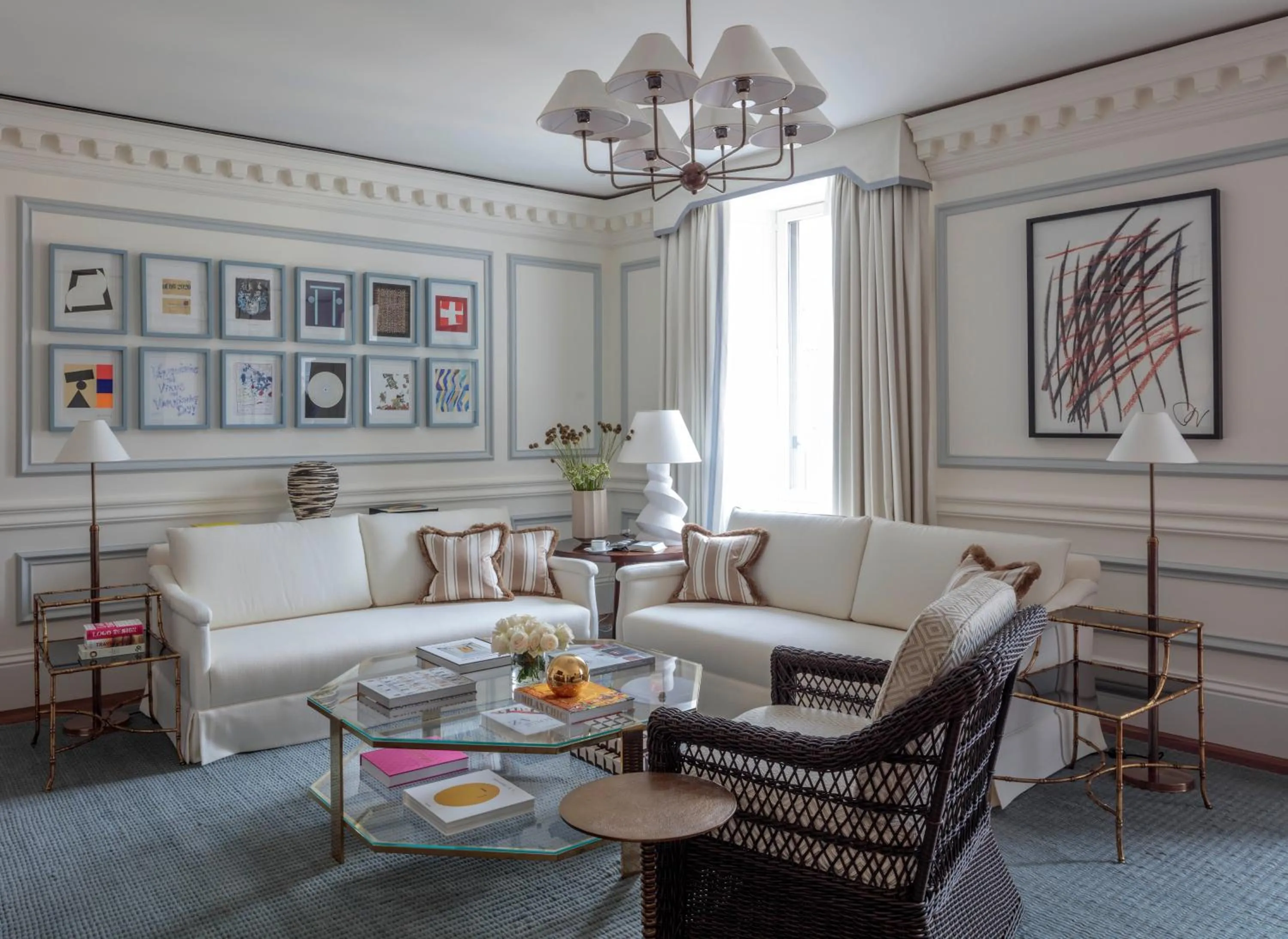 Living room in Rocco Forte House Via Manzoni Milan