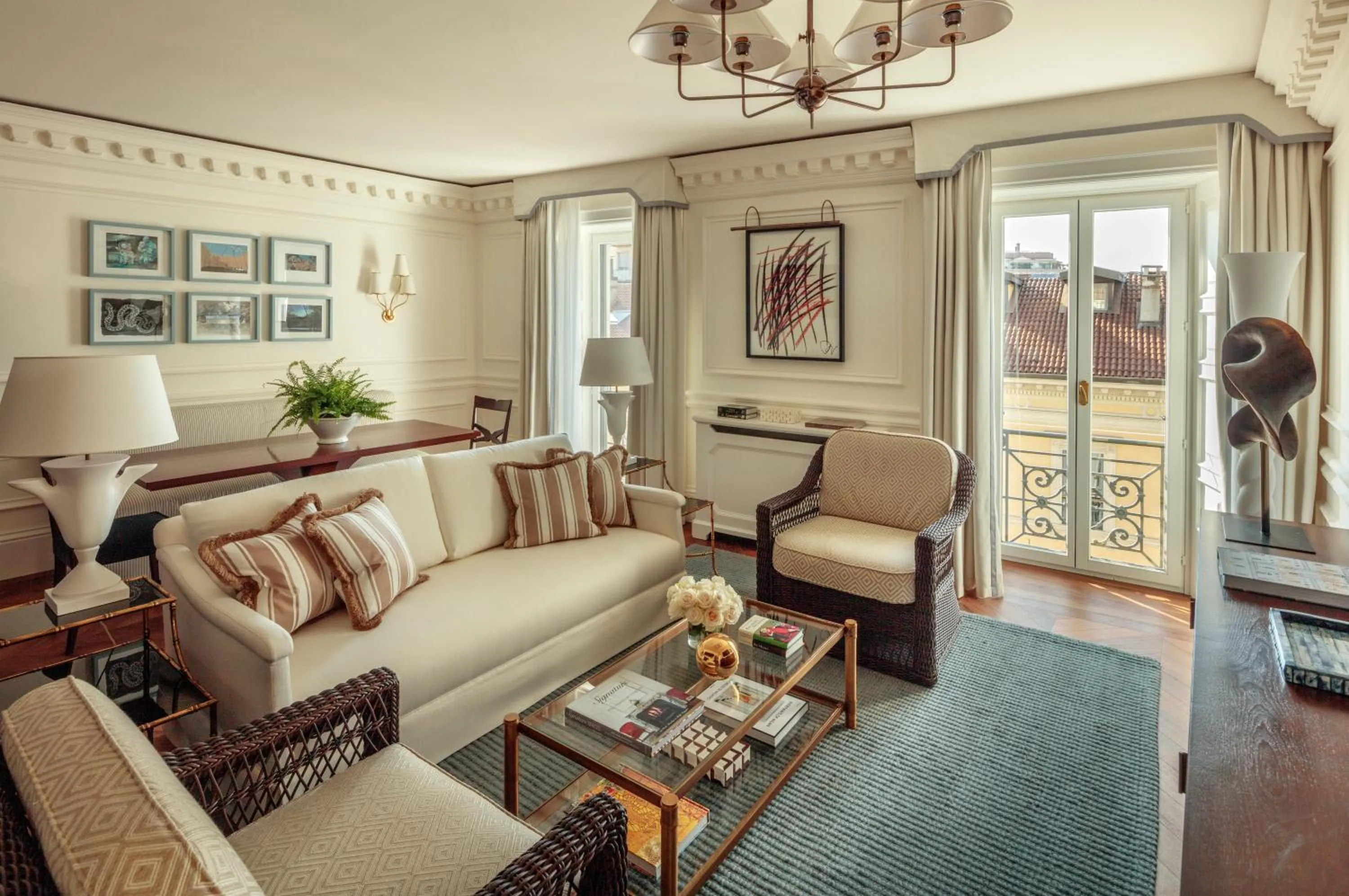 Living room in Rocco Forte House Via Manzoni Milan