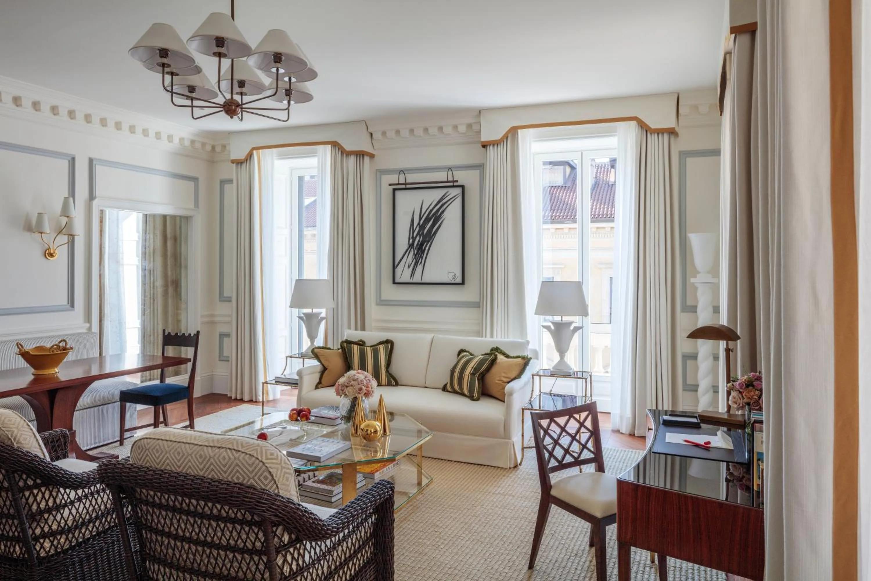 Living room in Rocco Forte House Via Manzoni Milan