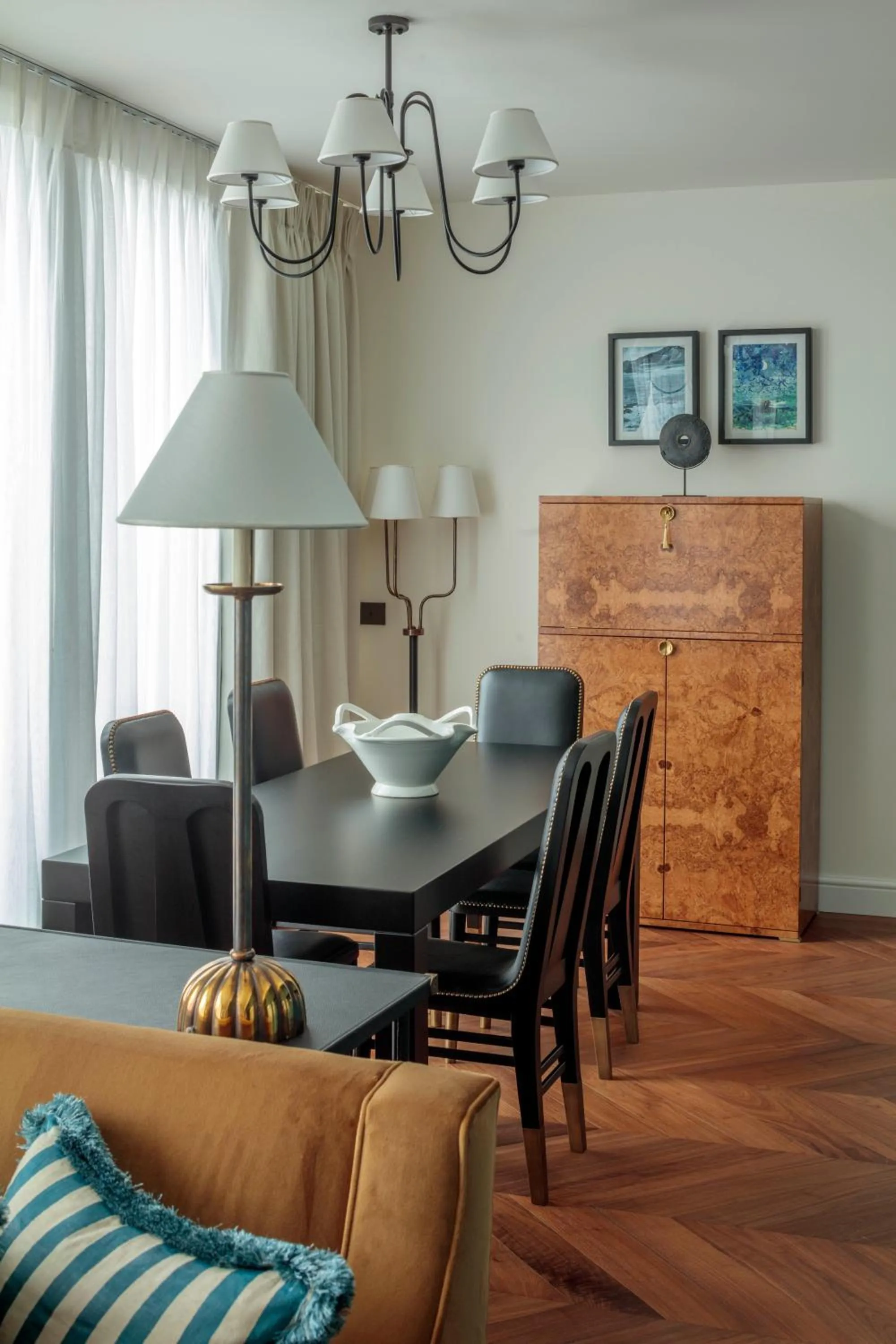 Seating area in Rocco Forte House Via Manzoni Milan