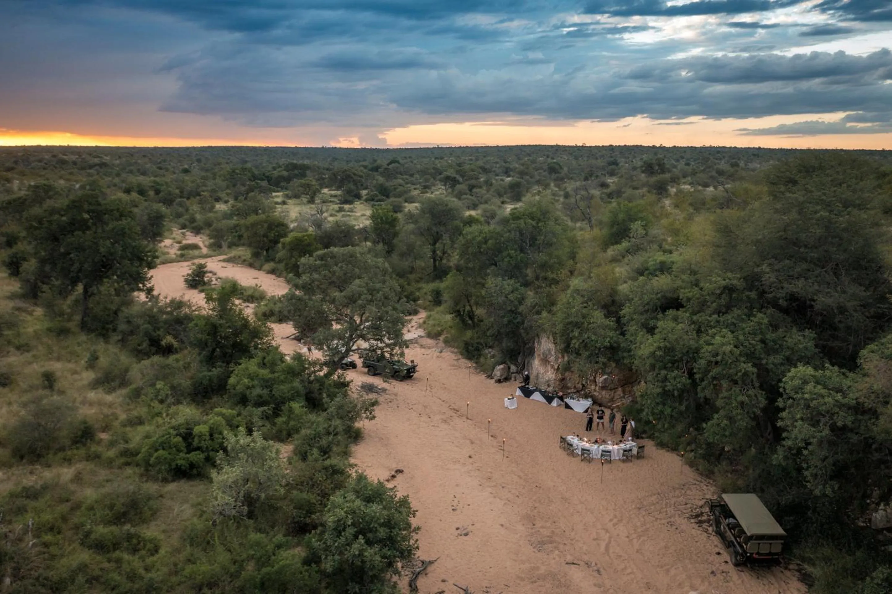 Bird's eye view in Makumu Private Game Lodge