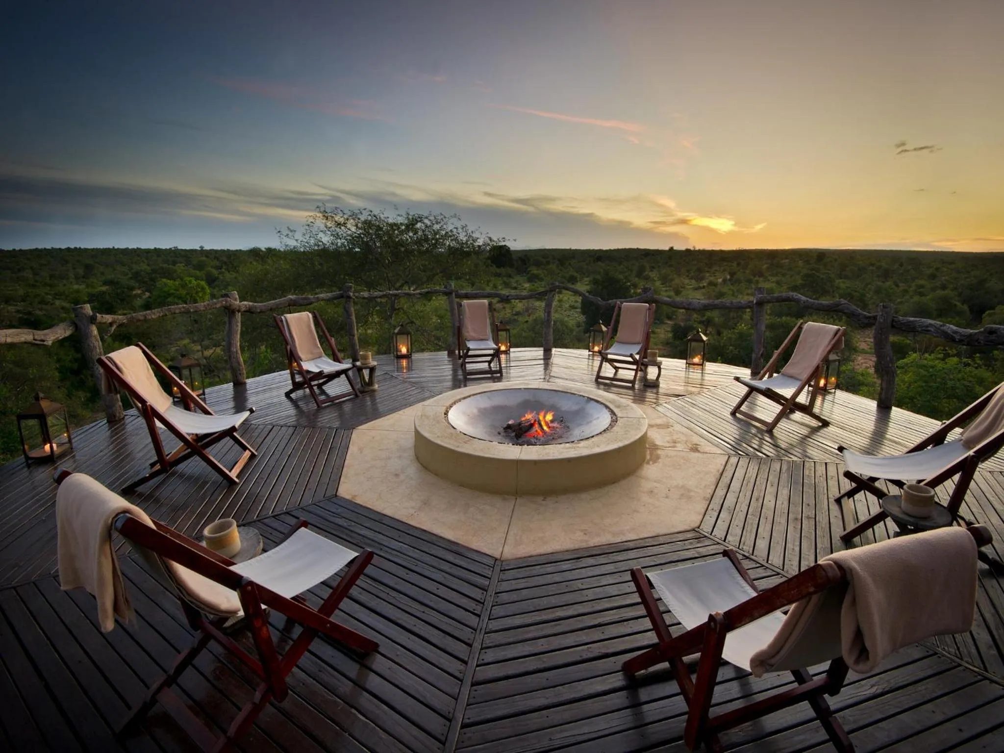 Balcony/Terrace in Makumu Private Game Lodge
