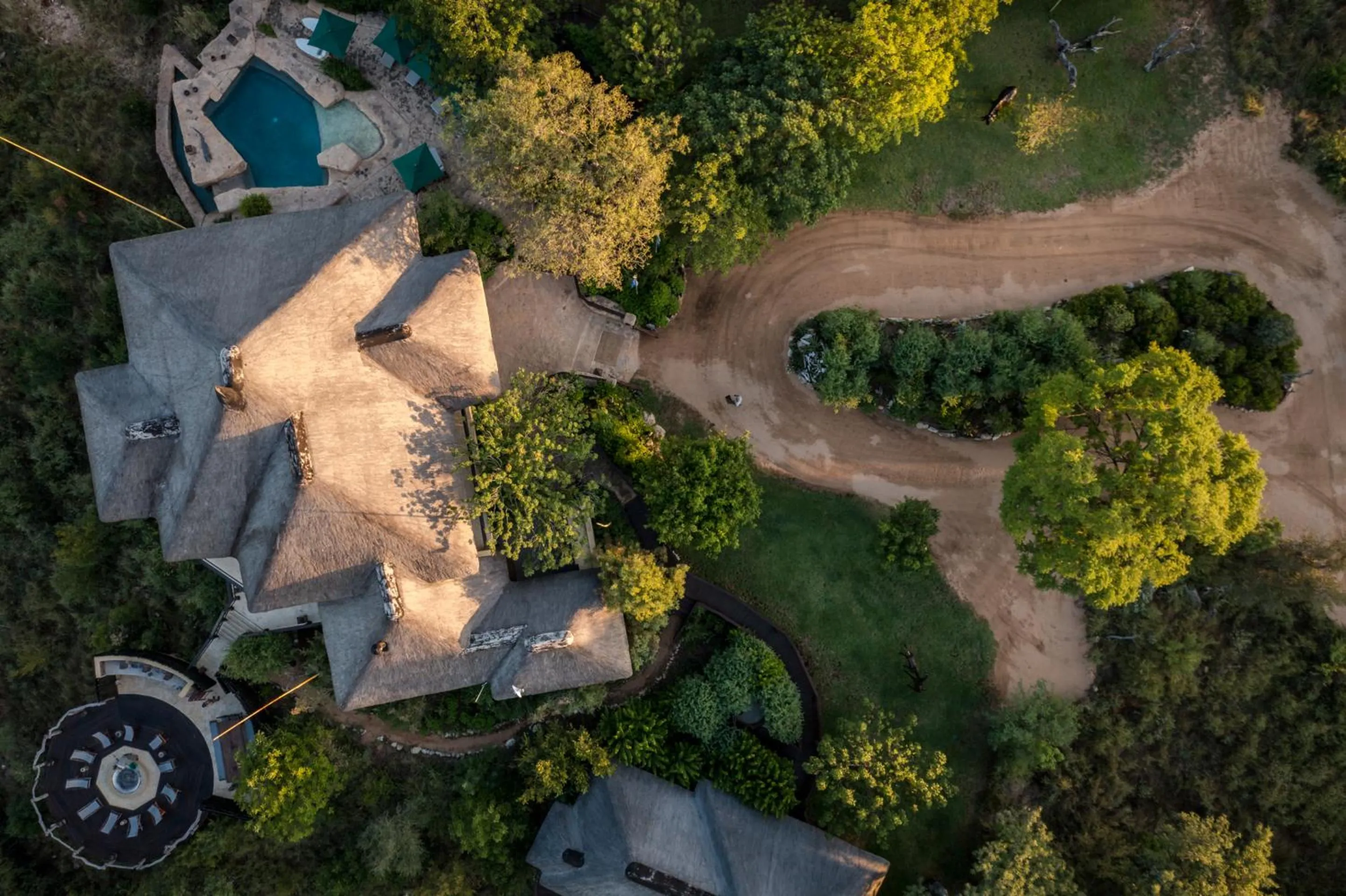 Bird's eye view in Makumu Private Game Lodge