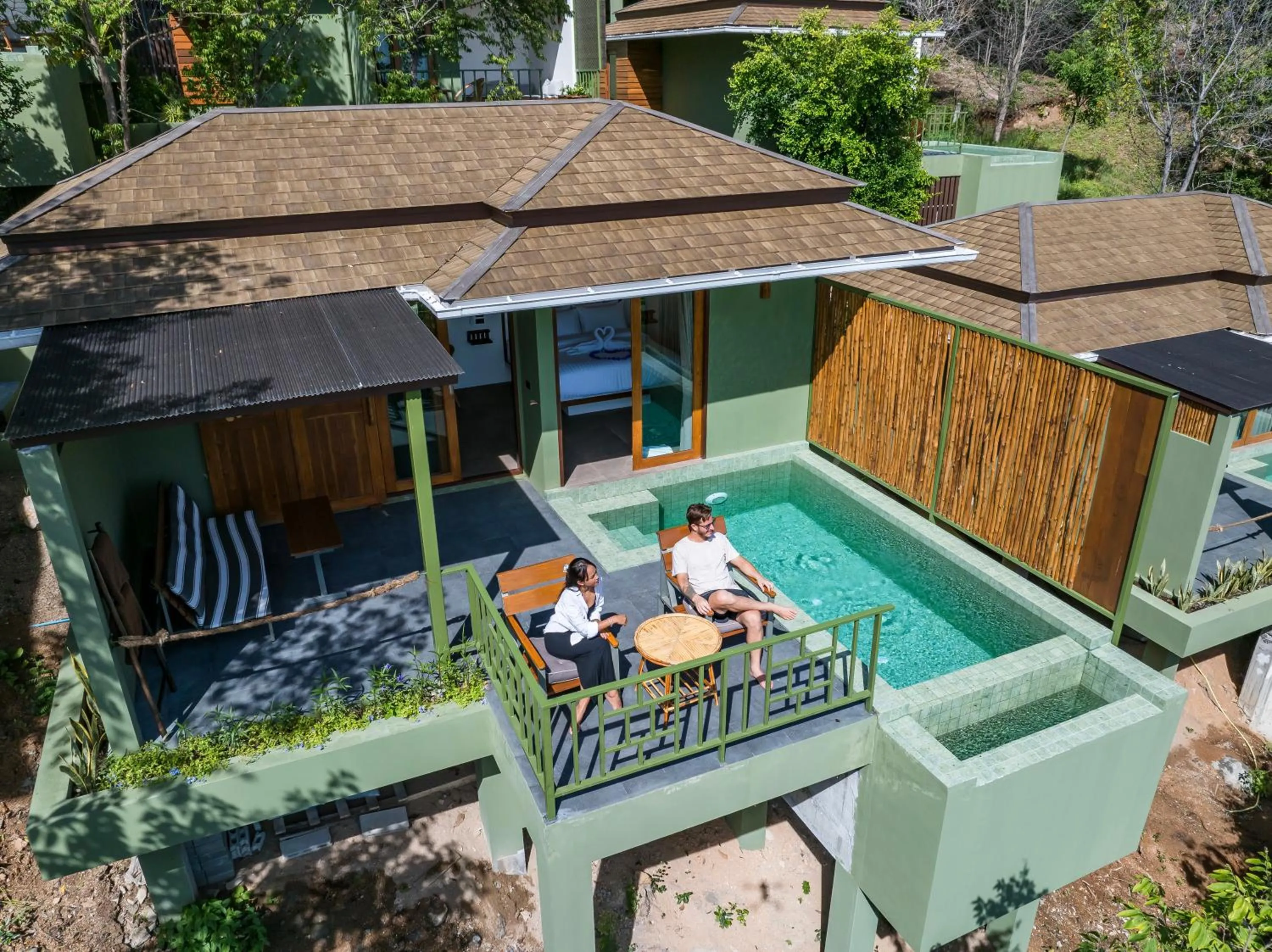 Pool view in Mae Ya Resort