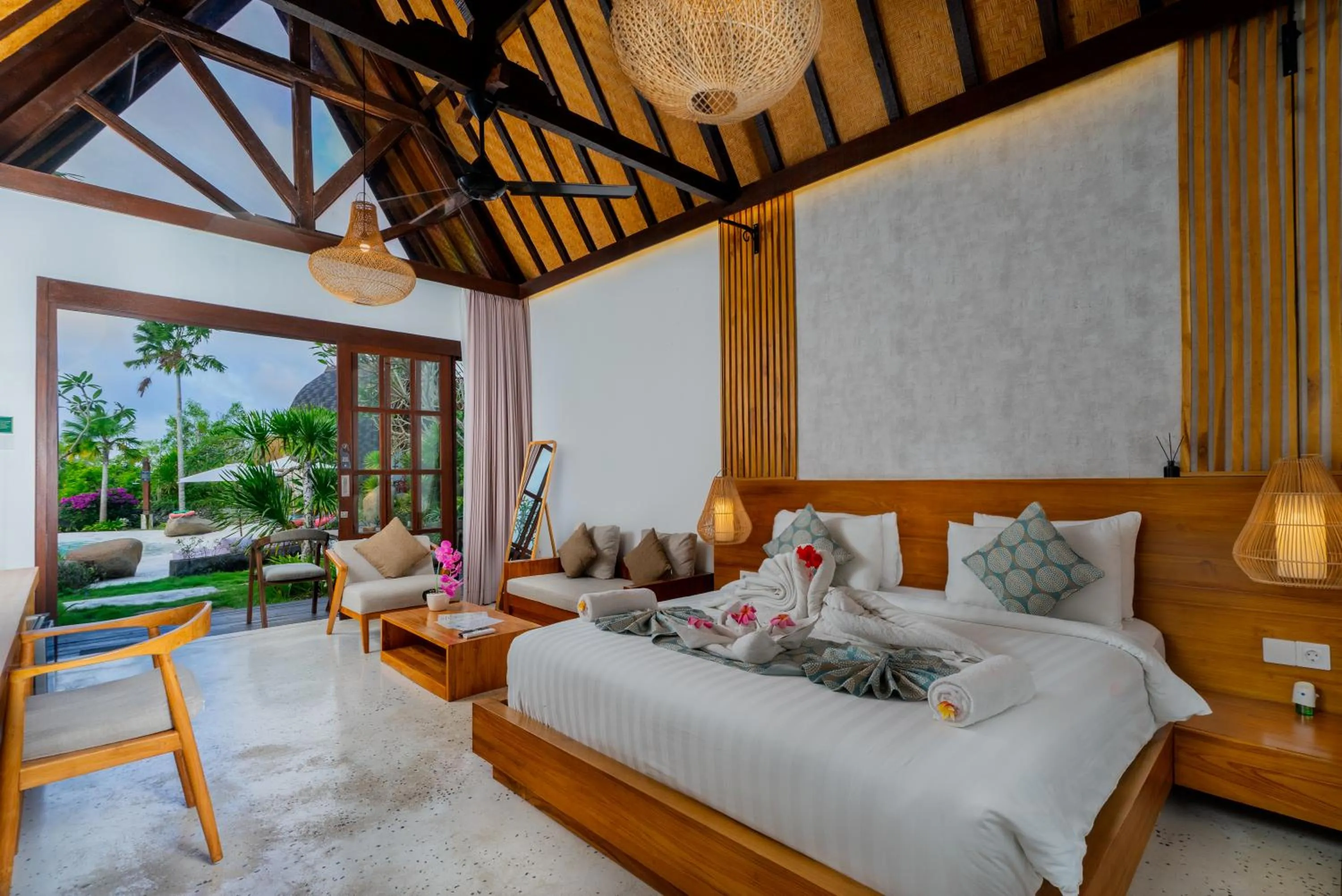 Balcony/Terrace, Bed in Cemara Hills Uluwatu, The Reserve - Cottages & Villas