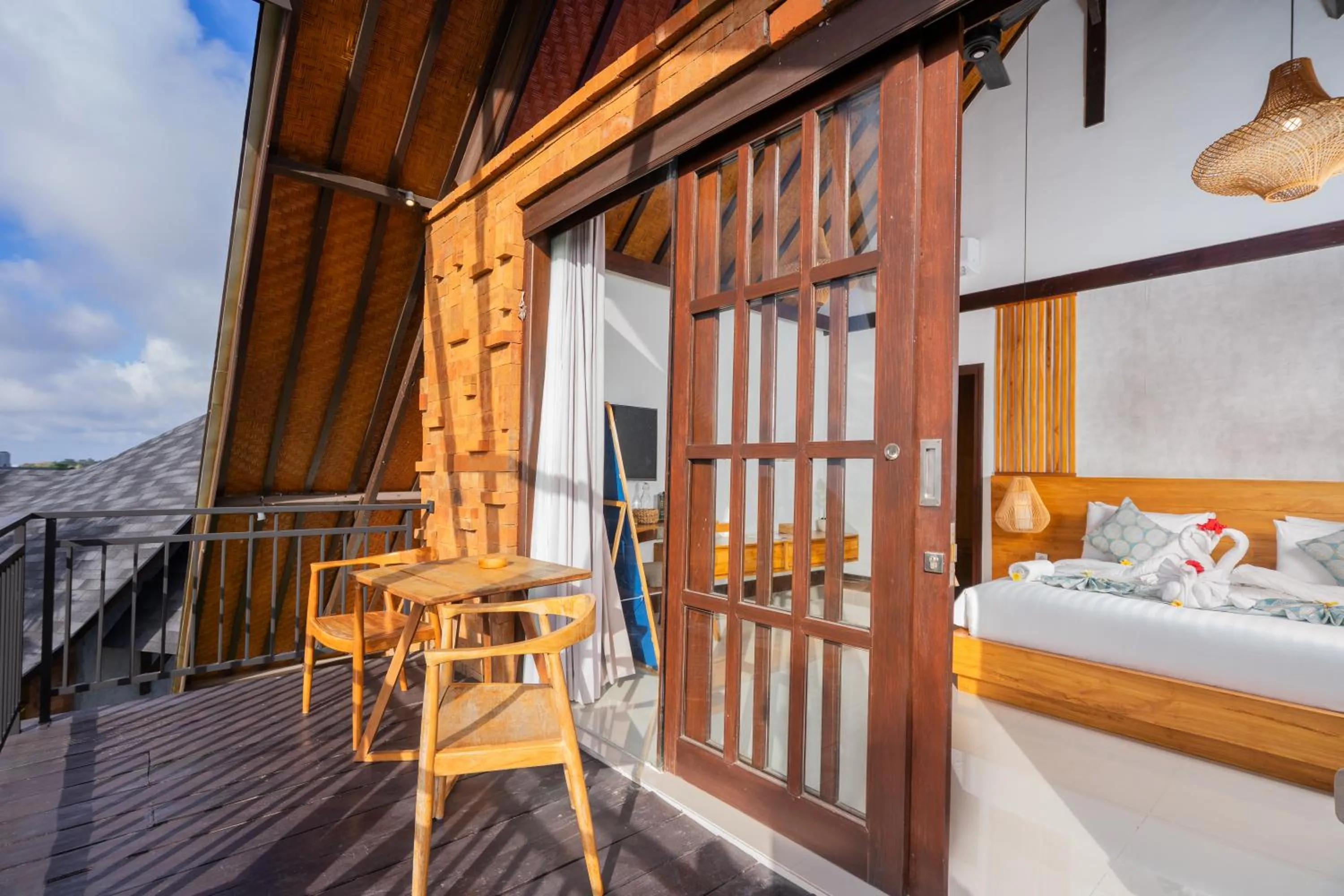 Balcony/Terrace, Bed in Cemara Hills Uluwatu, The Reserve - Cottages & Villas