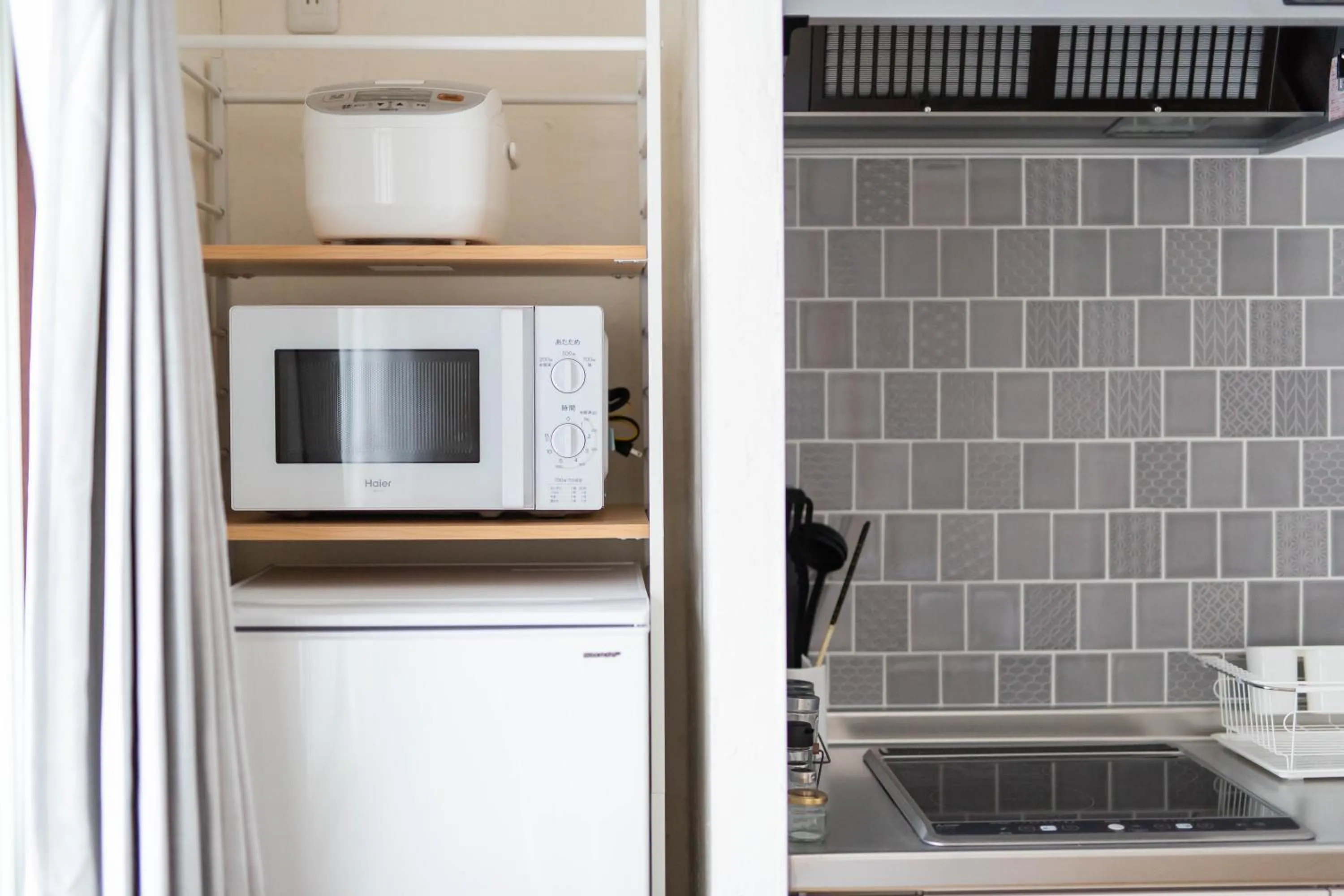 Kitchen or kitchenette in The Apartment Hotels YAMA