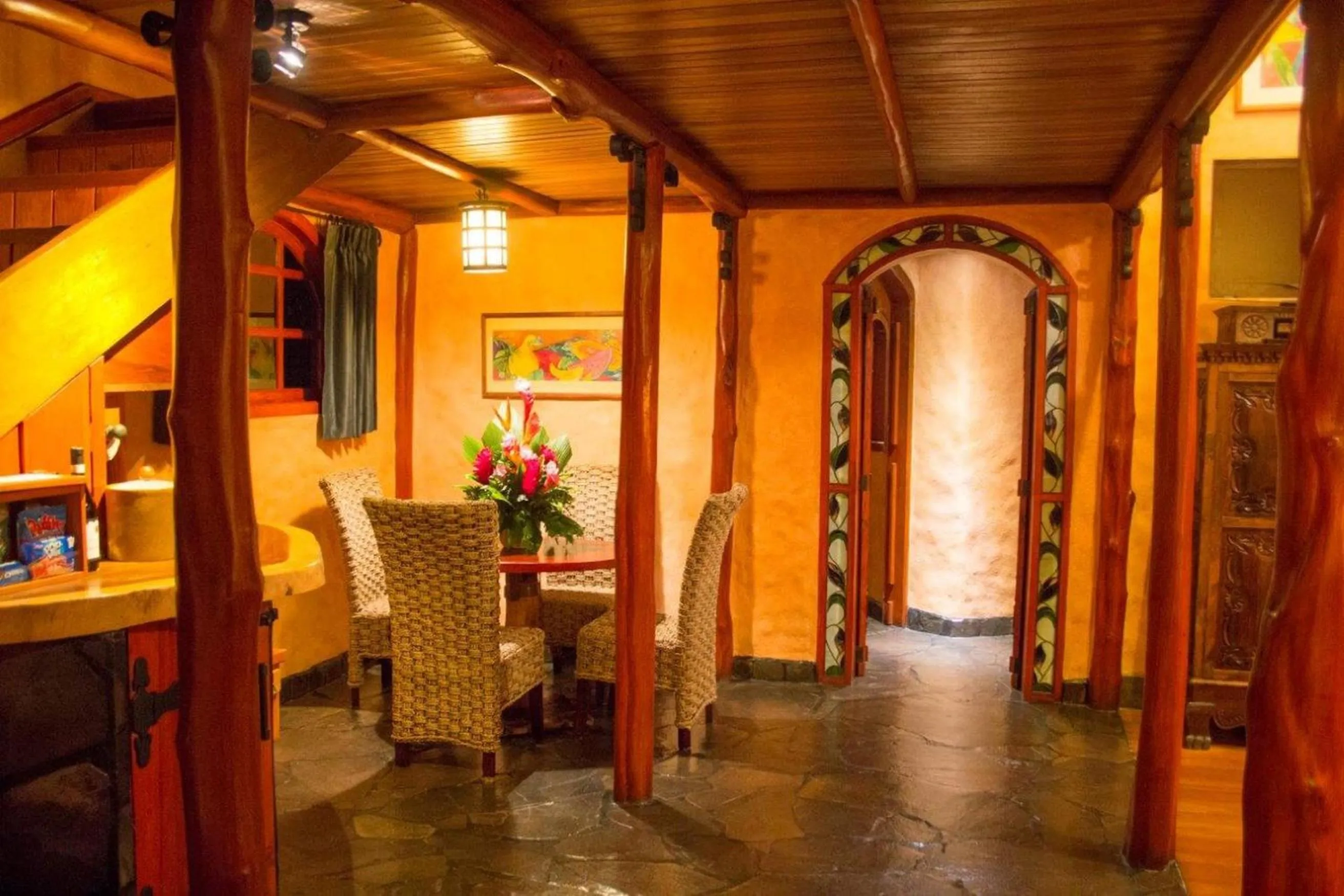 Dining area in Peace Lodge