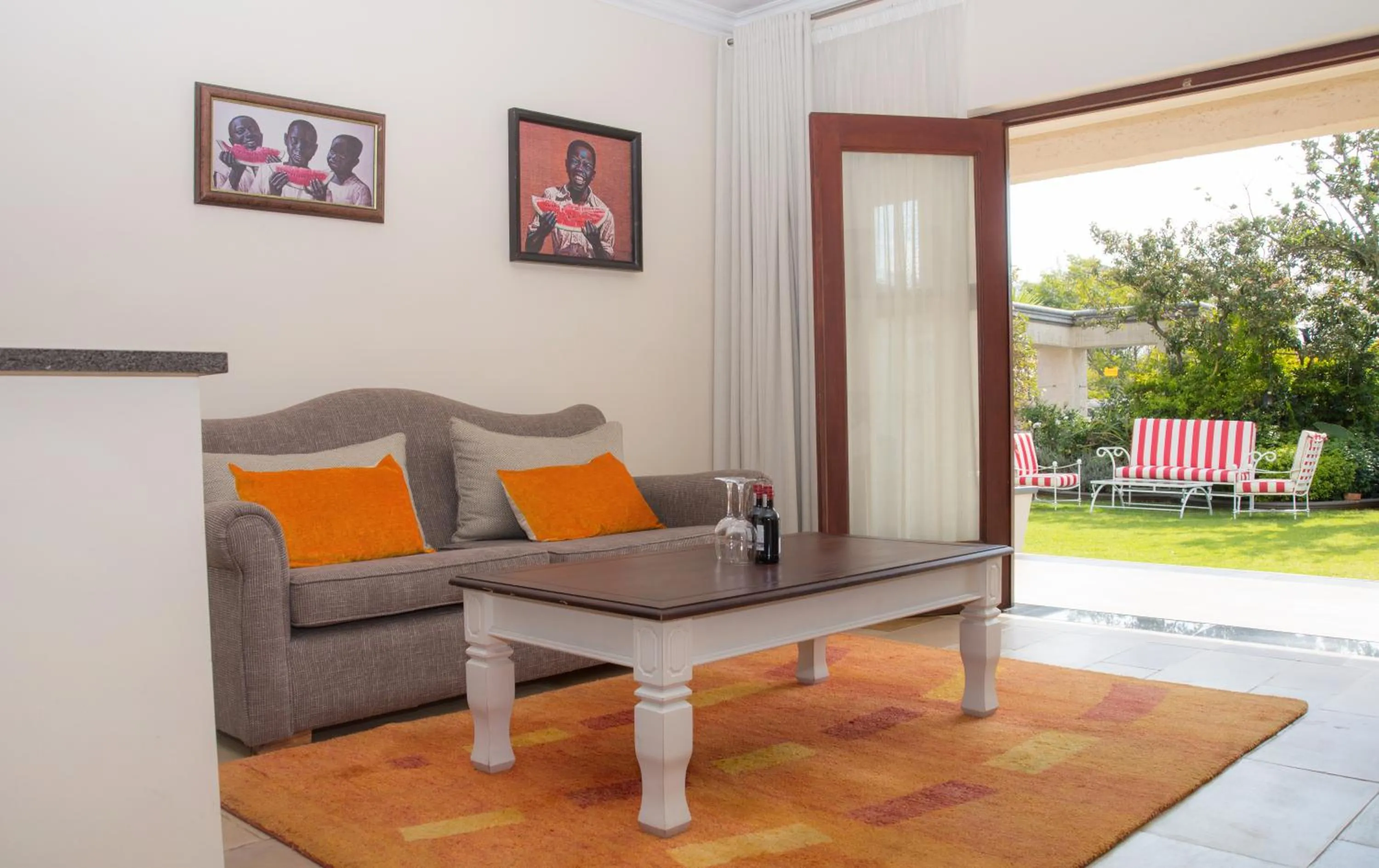 Seating area in Gardenia Boutique Hotel