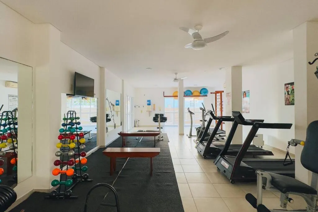 Fitness centre/facilities in Apartamento confortável praia grande Ubatuba