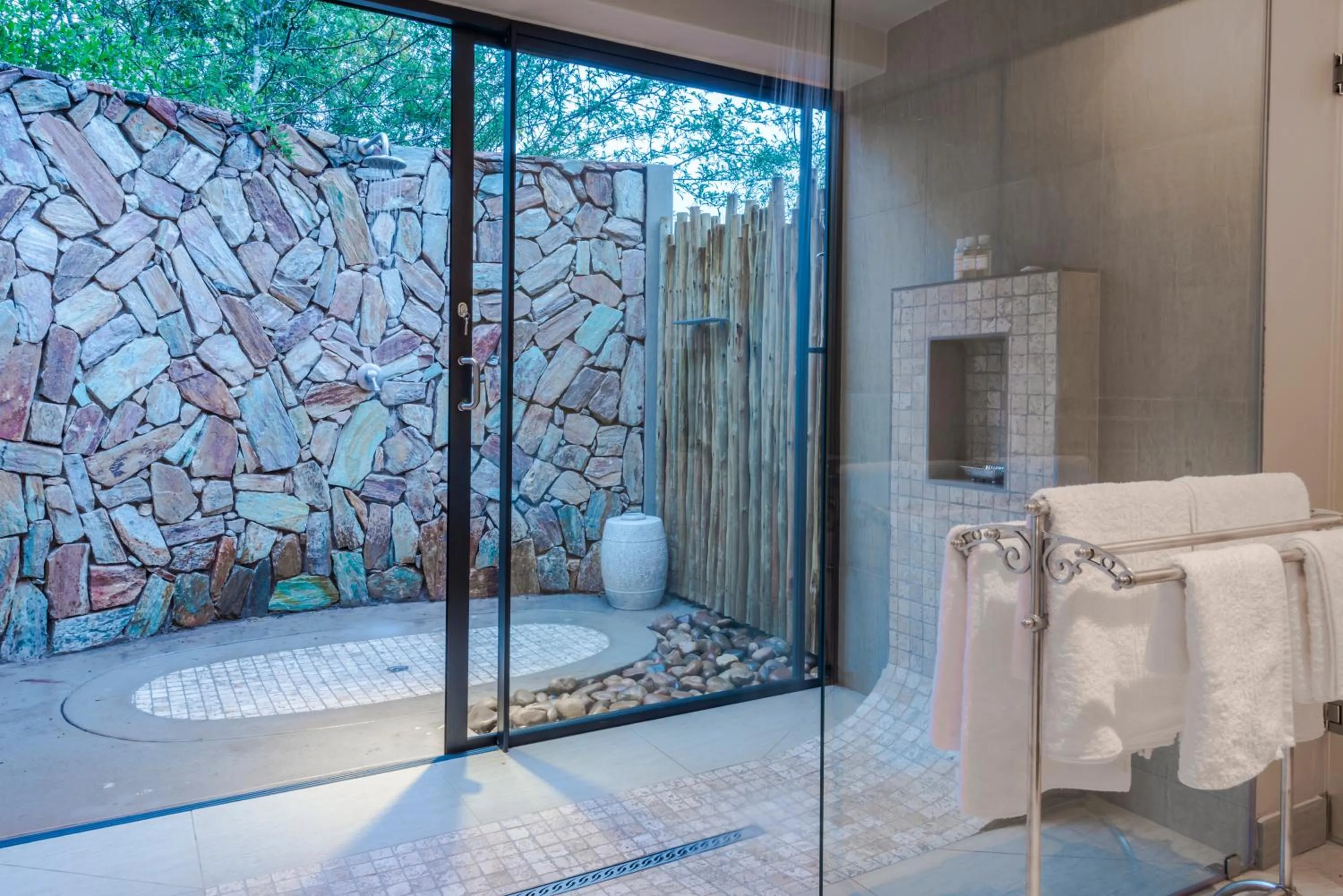 Shower in AM Lodge - Hoedspruit