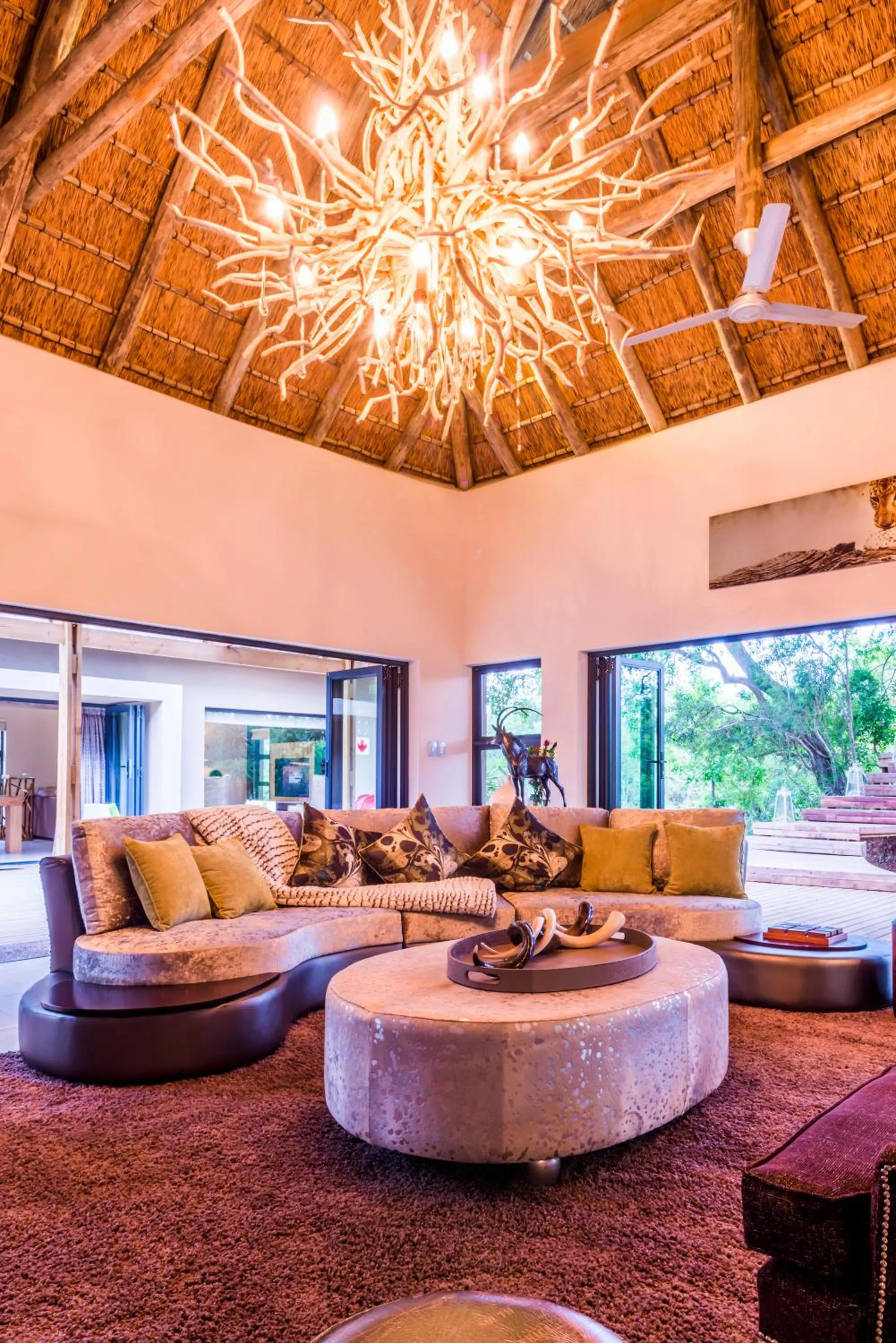 Living room in AM Lodge - Hoedspruit