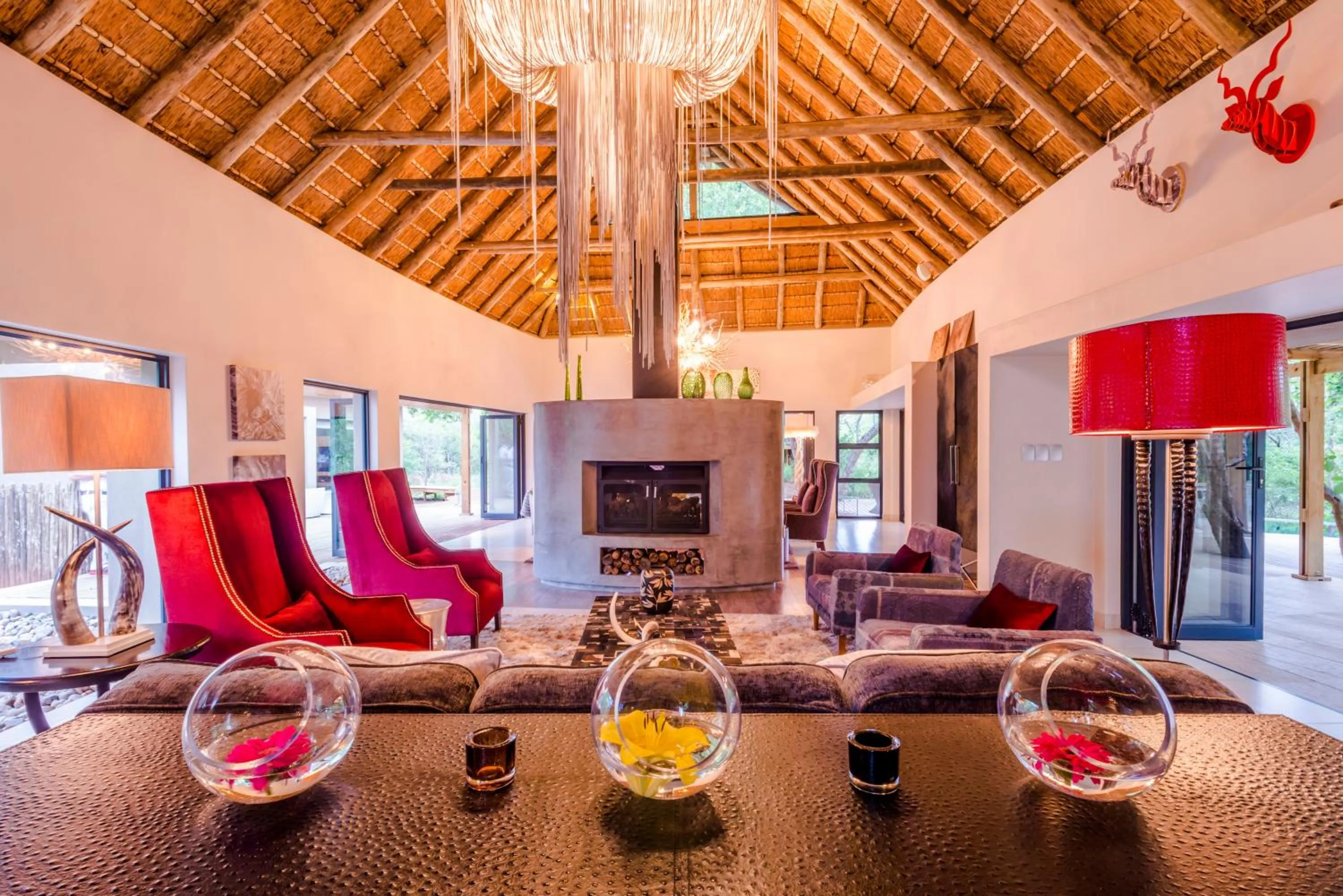 Living room in AM Lodge - Hoedspruit